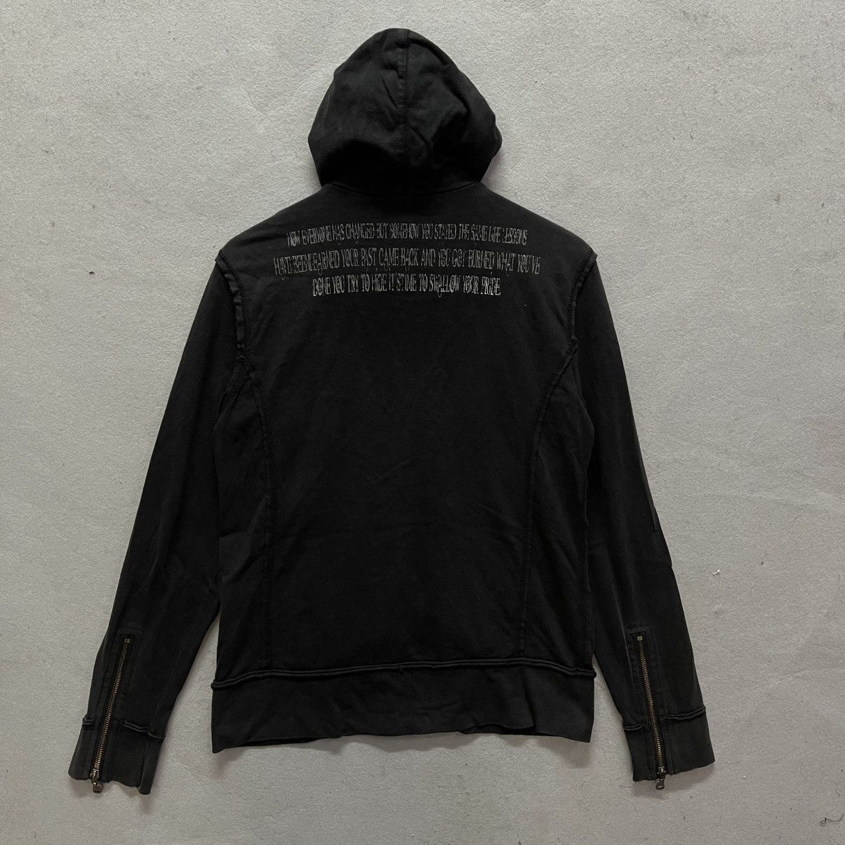 In The Attic 2000s In The Attic Graphic Zip Hoodie Punk Goth L Size US M / EU 48-50 / 2 - 7 Thumbnail