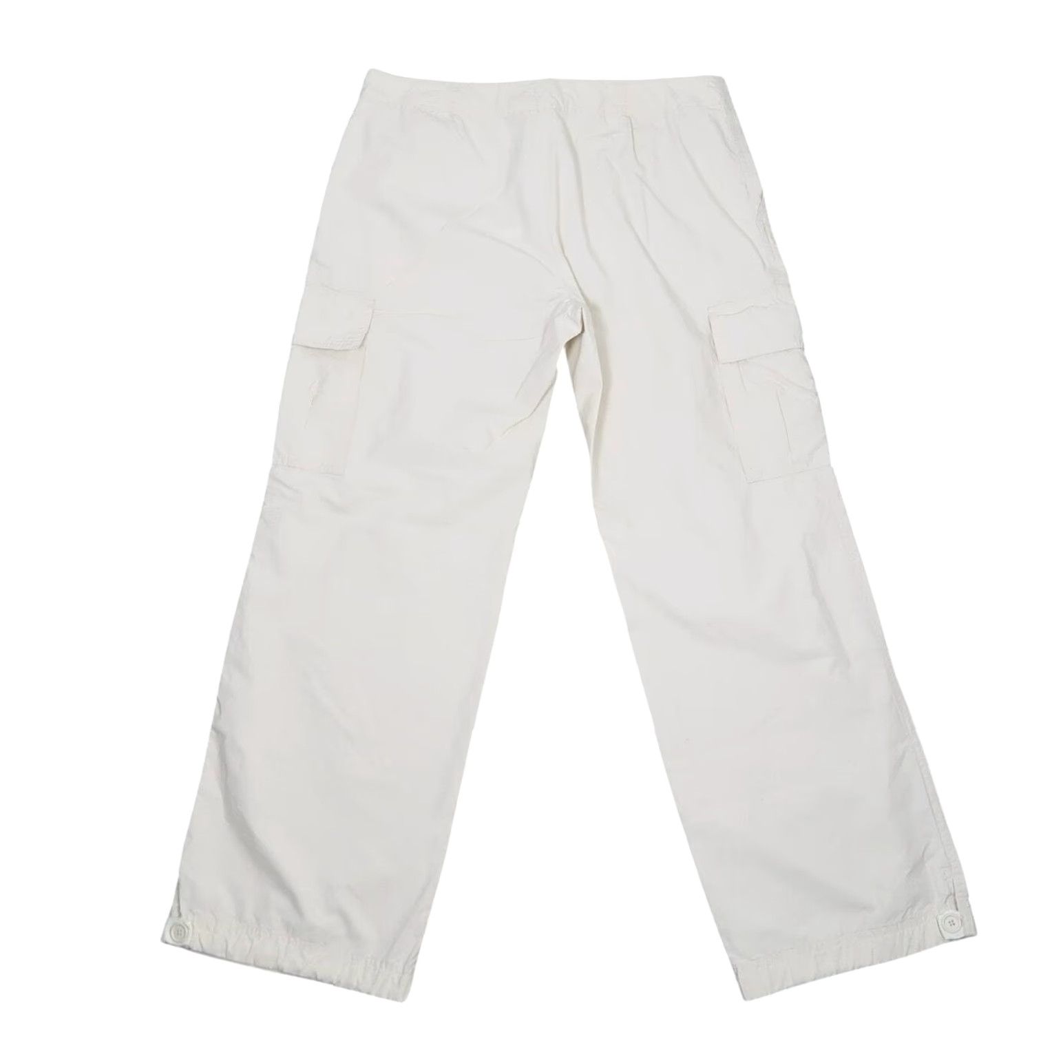 Gap VINTAGE Gap cream khaki mid rise wide leg cargo pants Womens L 90s Casual Cotton Pants Size 36" / US 14 / IT 50 - 3 Thumbnail