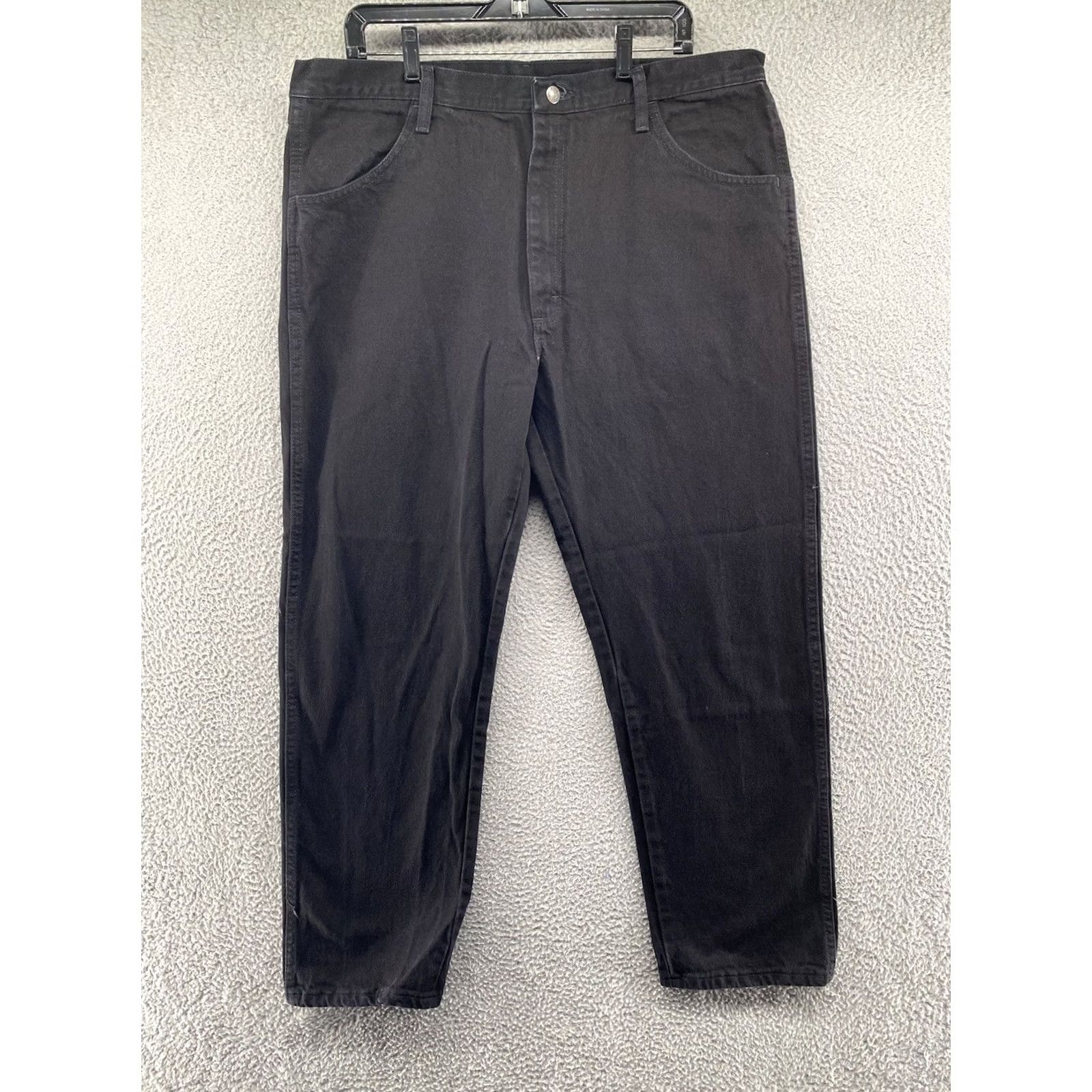 Denime VINTAGE Rustler Jeans 90s Black Denim Straight Leg Mens Tag Size 40x30 40 Men's 5-Pocket Design Slim? Size US 40 / EU 56 - 2 Thumbnail