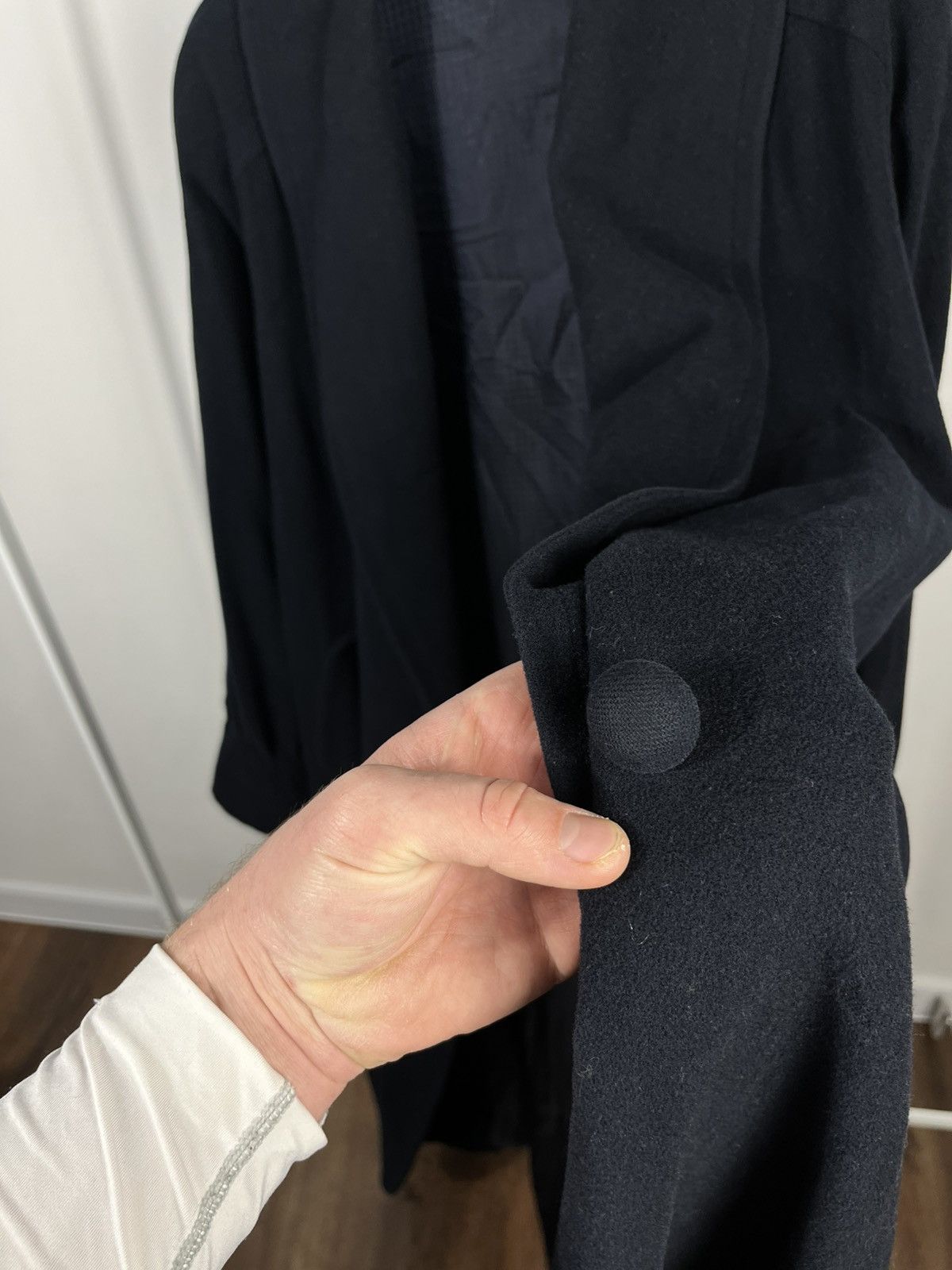 Other Vintage Women’s Wool Coat West Germany One Button Navy Size 3XL / US 20-22 - 14 Thumbnail