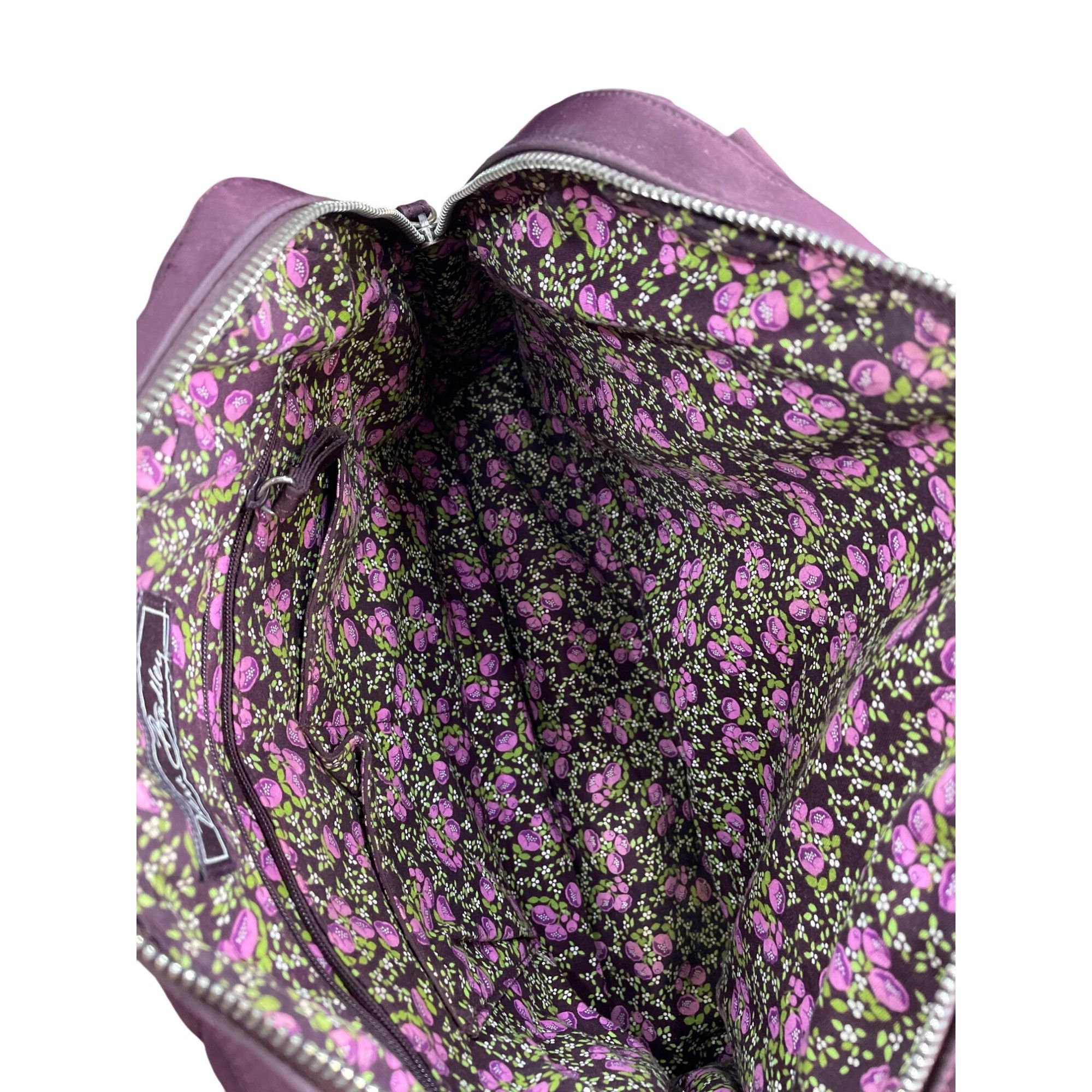 Vera Bradley Vera Bradley Womens Purple Quilted Medium Shoulder handbag m Size ONE SIZE - 16 Thumbnail