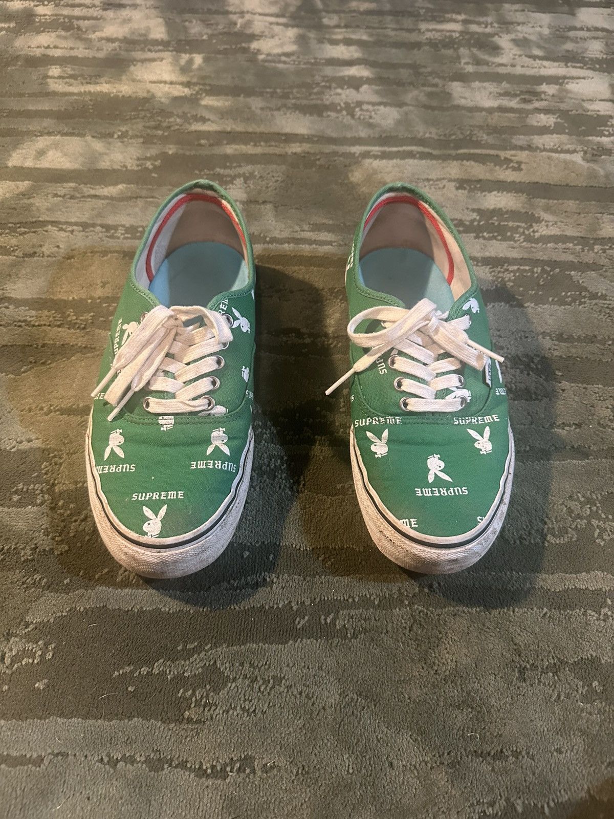 Playboy × Supreme × Vans Vans Supreme Playboy Green Low Size US 10 / EU 43 - 2 Thumbnail