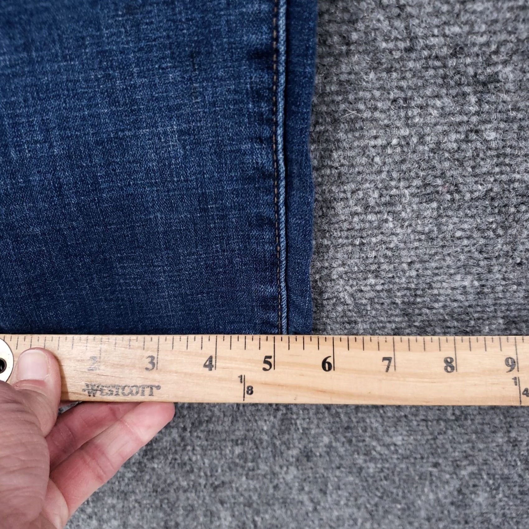 Levi's Levi's 721 Jeans Womens 32 Blue High Rise Skinny Distressed Denim Medium Wash Size 24" / US 00 / IT 34 - 4 Thumbnail