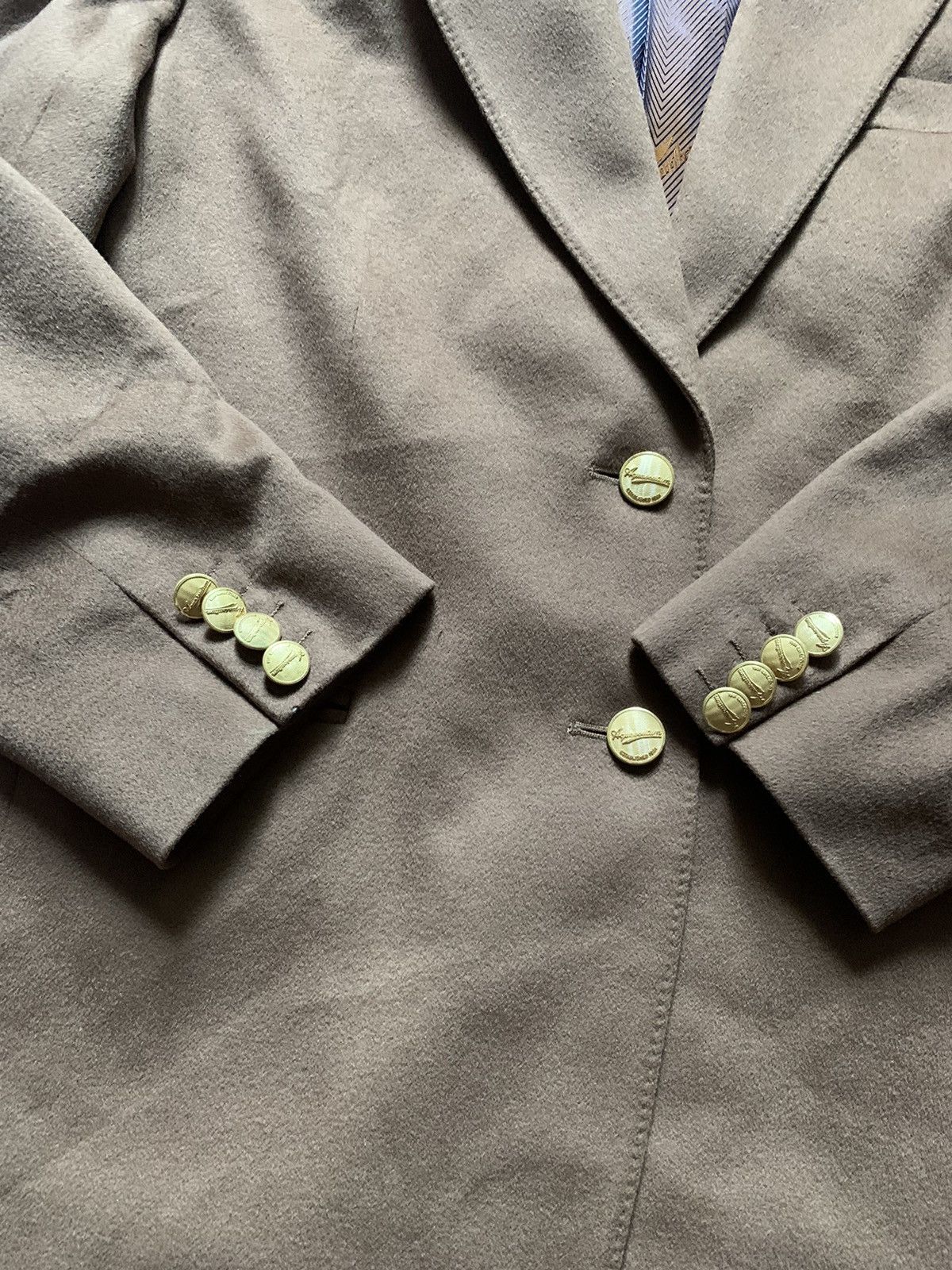 Aquascutum × Vintage Vintage Aquascutum Blazer Jacket Monogram Y2K USA Size 54R - 5 Thumbnail