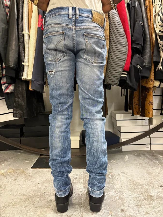 Designer × Dolce & Gabbana × Vintage 2000s Dolce & Gabbana Blue Faded Regular Denim Jeans Size US 32 / EU 48 - 4 Thumbnail