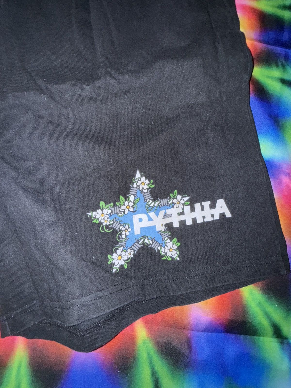Pythia Pythia Floral Star Sweatshorts Black Size US 36 / EU 52 - 2 Thumbnail