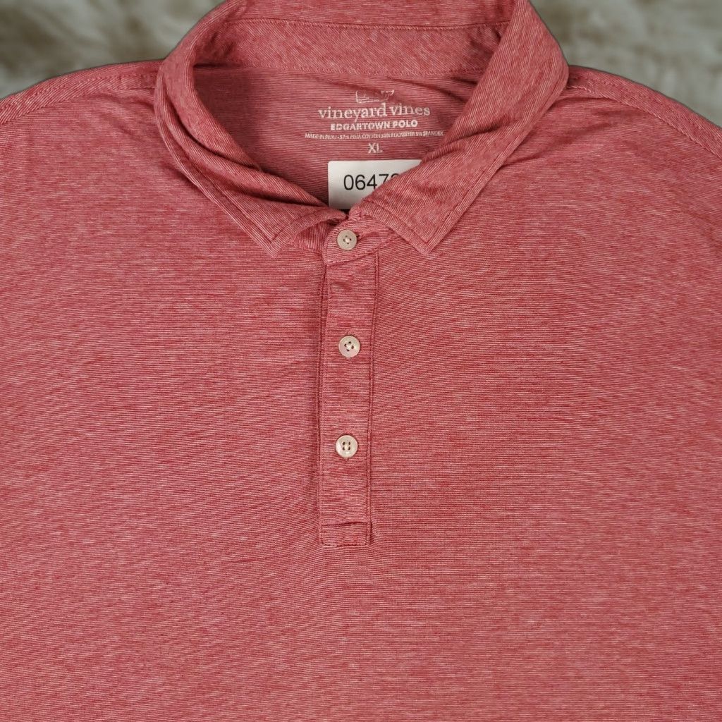 Vineyard Vines Vineyard Vines Polo Shirt Mens XL Red Whale Polo Shirt Men XL Red Whale Casual Short Sleeve Polo Size US XL / EU 56 / 4 - 1 Thumbnail