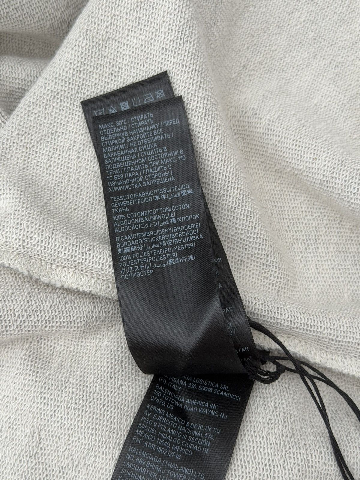 Balenciaga Balenciaga Mud Polo Zip Hoodie Grey Sz.XXL Size US XXL / EU 58 / 5 - 11 Thumbnail