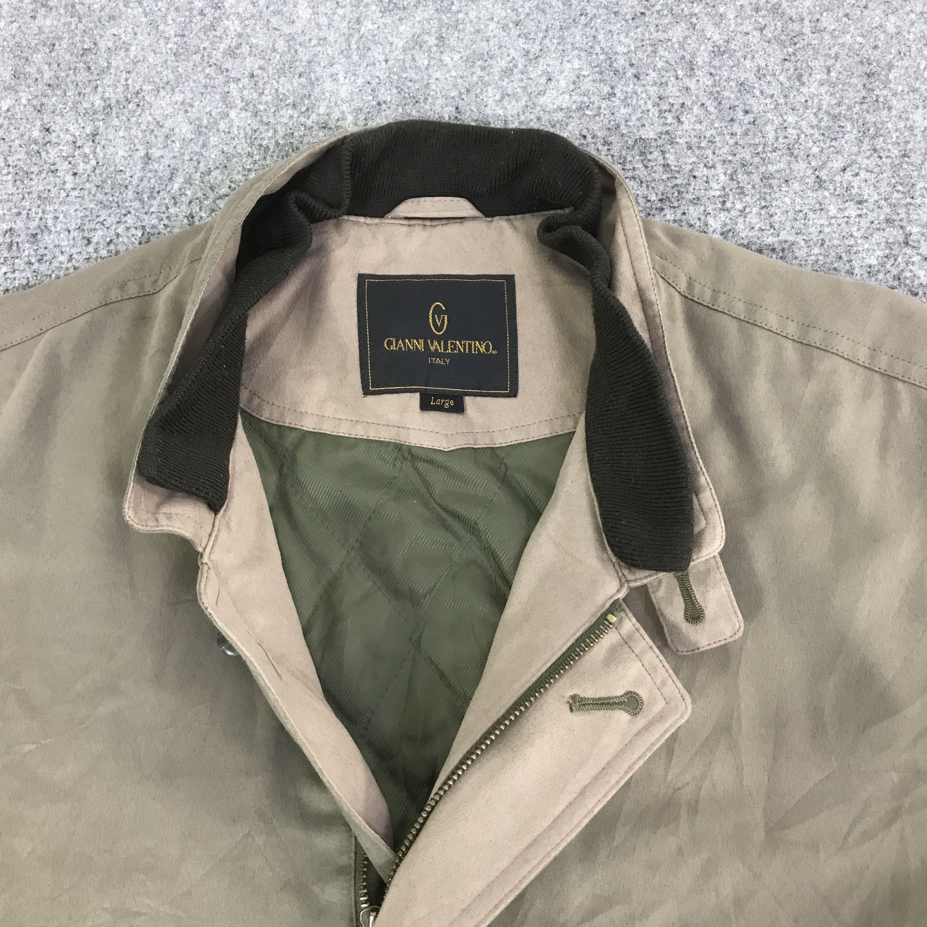 Japanese Brand GIANNI VALENTINO BOMBER JACKET K113B13 Size US L / EU 52-54 / 3 - 7 Thumbnail