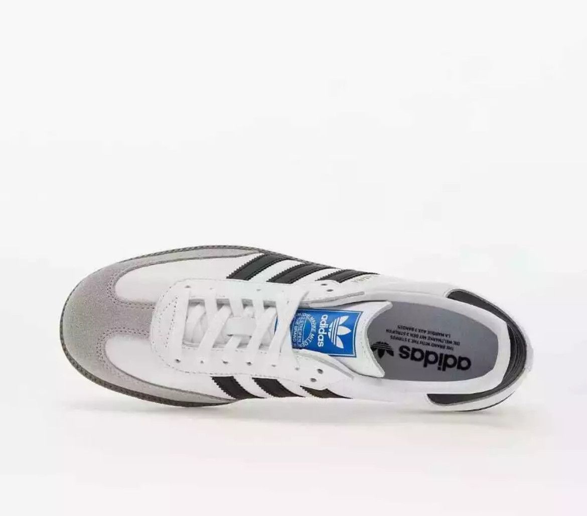 Adidas Adidas Samba Adidas Samba OG White/Blk/Granite B75806 Size US 8 / EU 41 - 4 Thumbnail