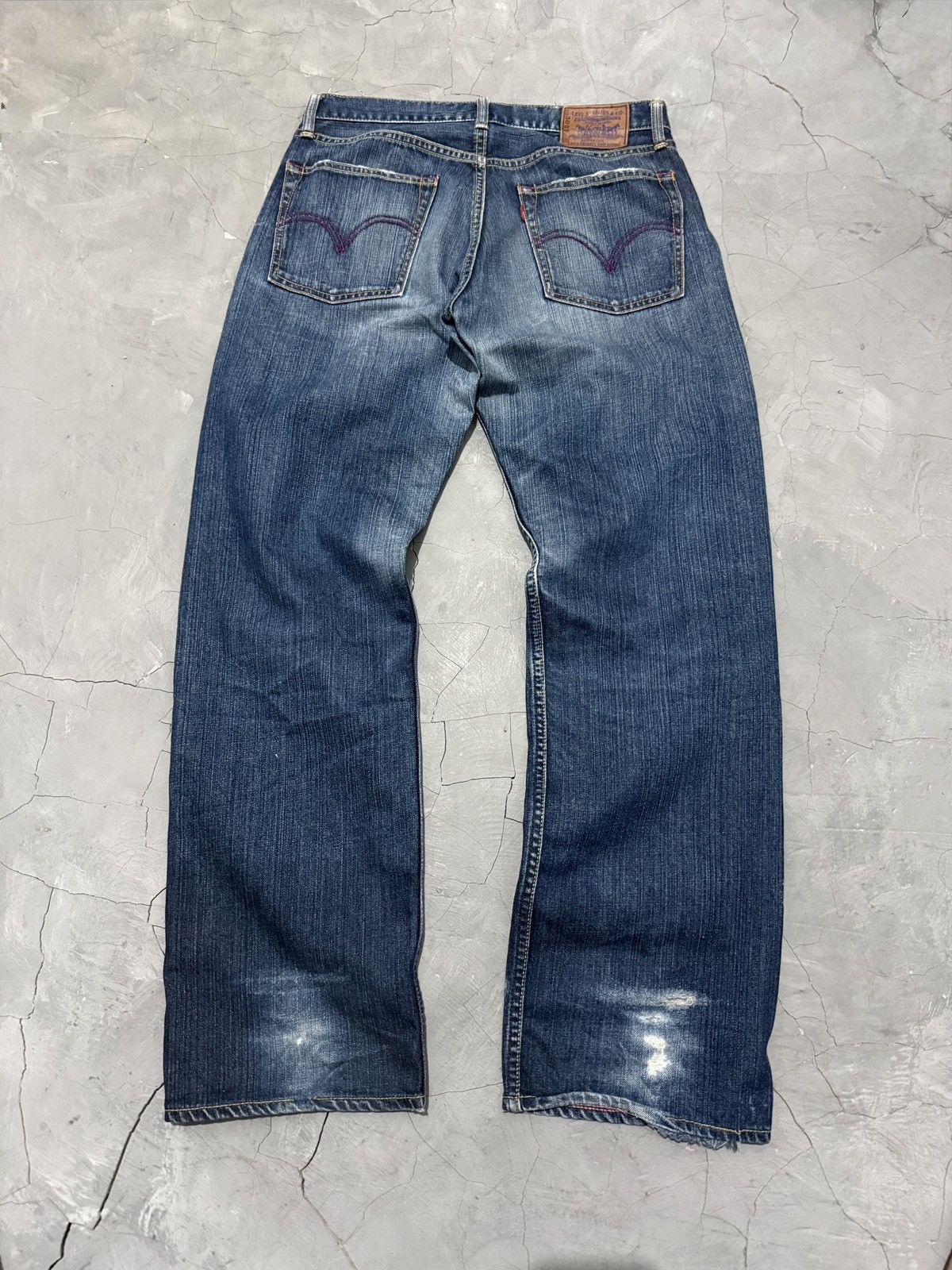 Levi's Vintage Clothing 2000s LVC 567 503 Baggy Loose Fit Jeans Made In Japan Size US 30 / EU 46 - 6 Thumbnail
