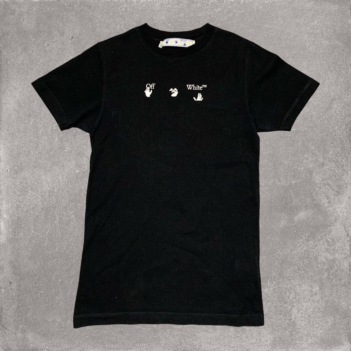 Off-White Off White XXS Bolt Arrows Black Tee Virgil Abloh Size US XXS / EU 40 - 2 Thumbnail