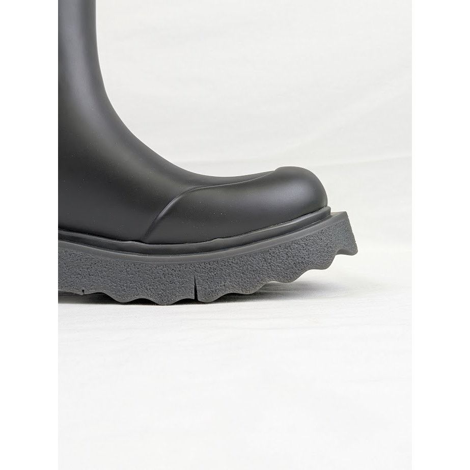 Off-White o1rshd1 Logo Sponge Rubber Boots in Black Violet Size US 8 / EU 41 - 4 Thumbnail