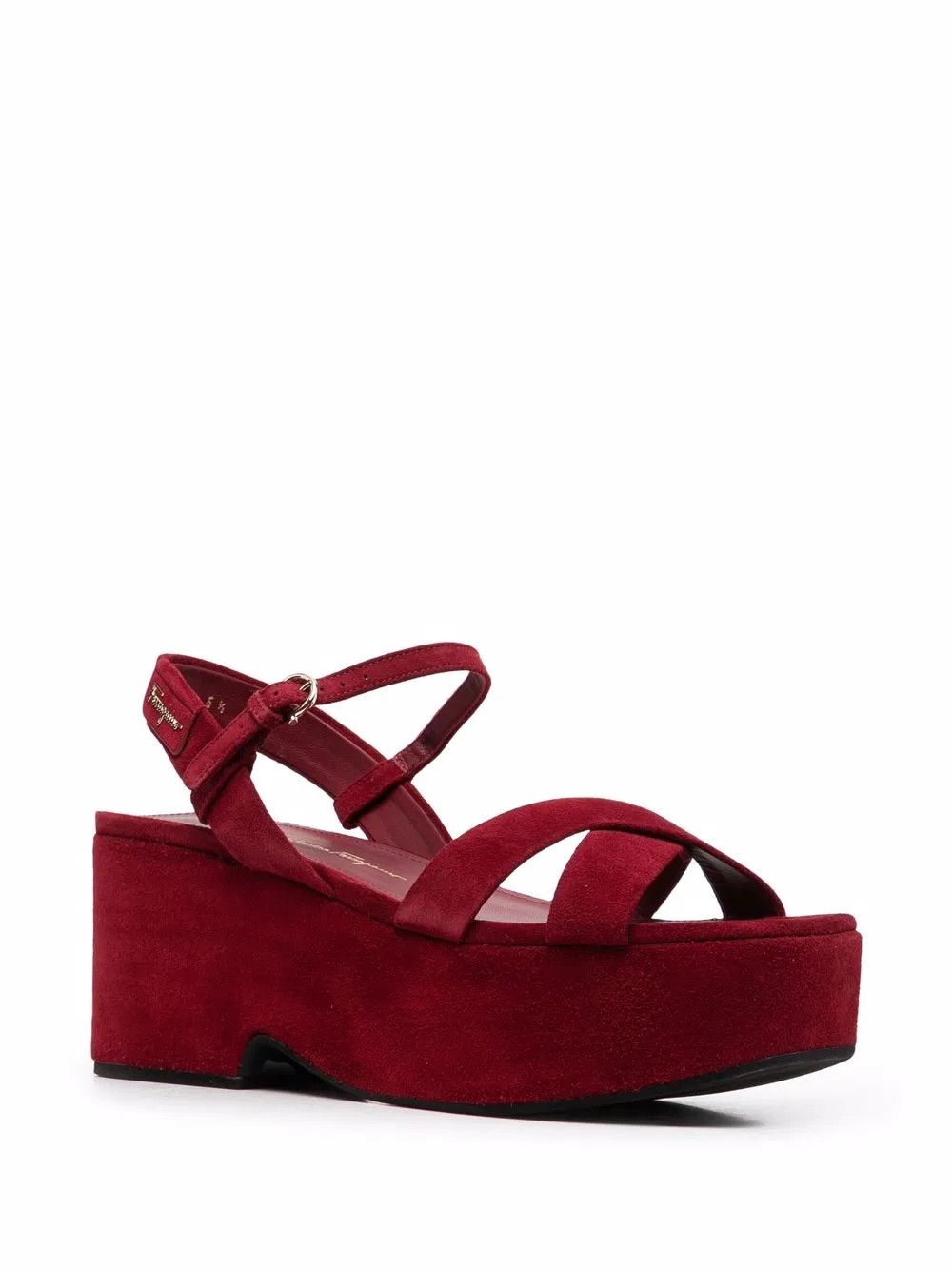 Salvatore Ferragamo o1y0426 Buckle Fastening Sandals in Brick Size US 5 / IT 35 - 2 Thumbnail
