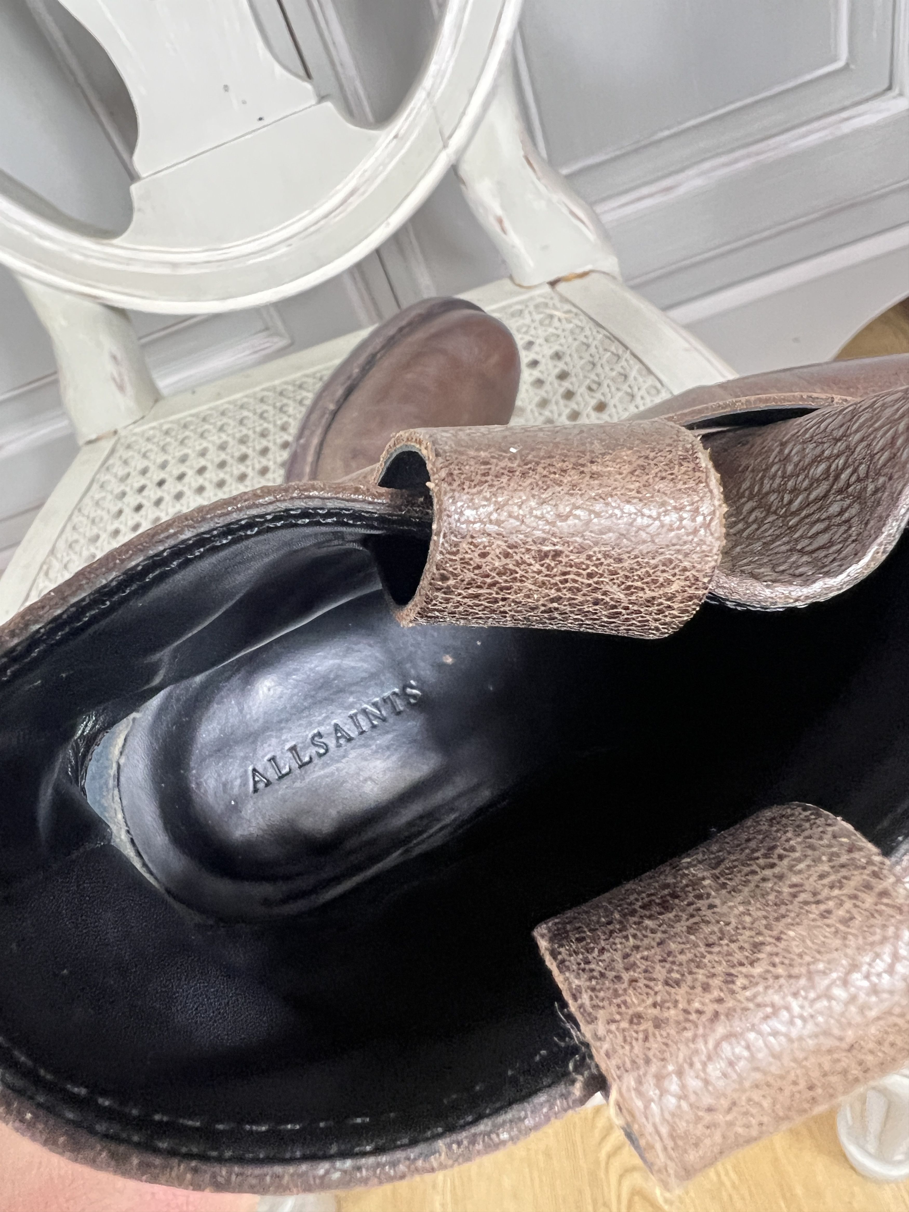 Allsaints allasaints moto boots brown Size US 7.5 / IT 37.5 - 10 Thumbnail