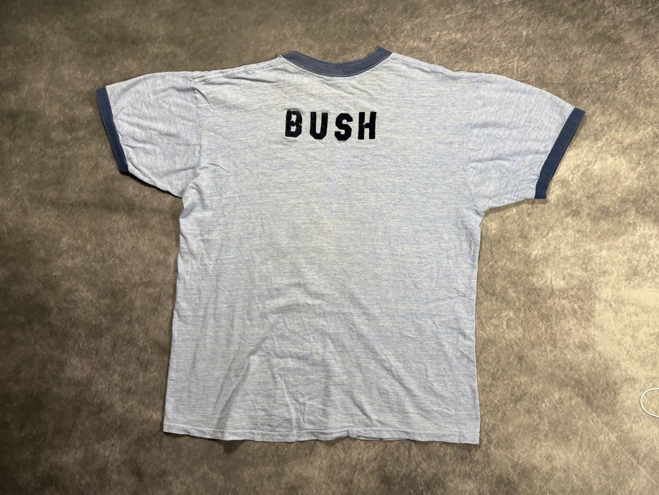 Vintage Thrashed Vintage Ringer Tee Fighting Bush Felt 1970s USA Size US M / EU 48-50 / 2 - 15 Thumbnail
