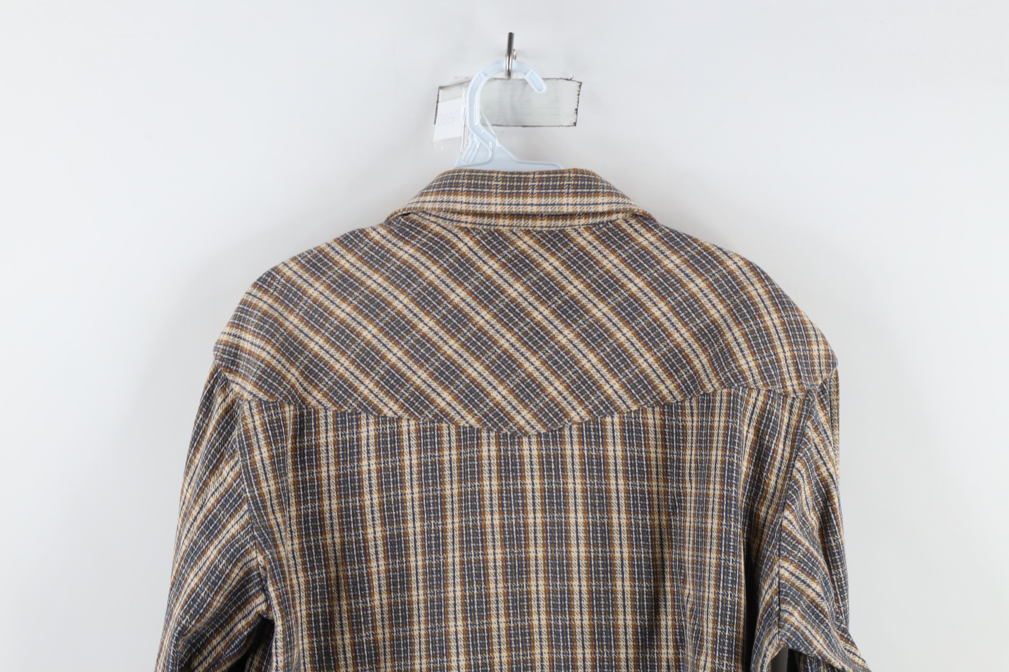 Vintage Vintage 90s Streetwear Flannel Snap Button Shirt Plaid Size US M / EU 48-50 / 2 - 9 Thumbnail