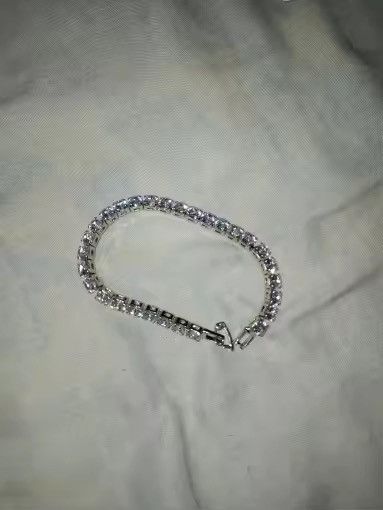 Jewelry 5mm + 17 cm Iced out Bracelet Jewelry Casual Chain Cuff Size ONE SIZE - 3 Thumbnail