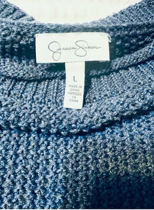 Jessica Simpson Jessica Simpson Rolled Mock Neck Sweater Dark Blue – Size L Size L / US 10 / IT 46 - 3 Thumbnail