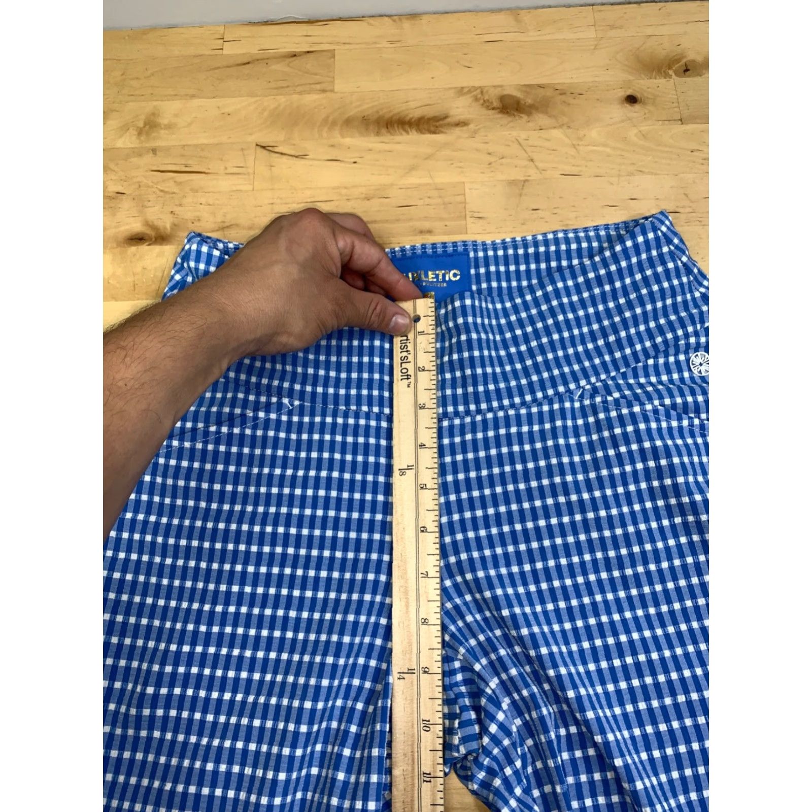 Lilly Pulitzer Lilly Pulitzer Luxletic Pants Women 4 Blue Check Pullon Ankle Casual Blue 4 Womens Pants Ankle Casual Lilly Pulitzer Luxletic Ladies Pants 90s? Size 27" / US 4 / IT 40 - 4 Thumbnail