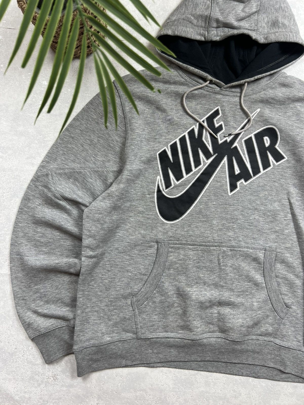 Nike 00s Nike Air Big Logo Vintage Y2K Drill Oversized Hoodie Size US L / EU 52-54 / 3 - 2 Thumbnail