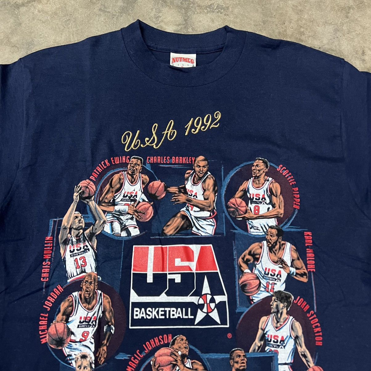 NBA × Nutmeg × Vintage BNWT Vintage 1992 NBA “The Dream Team” USA Olympics T-Shirt Size US XL / EU 56 / 4 - 2 Thumbnail