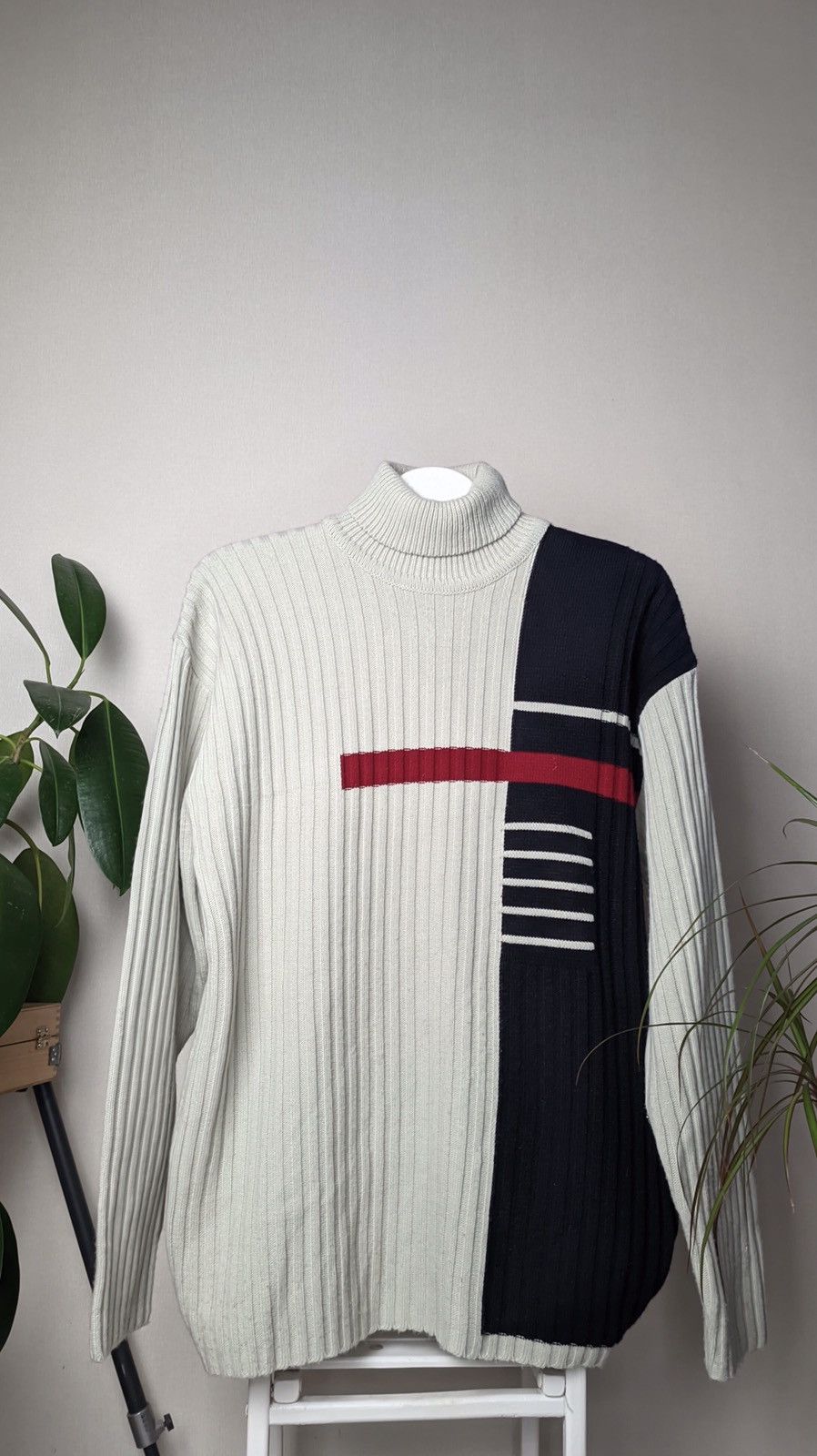 Japanese Brand Y2K vintage knitted turtleneck sweater Size US L / EU 52-54 / 3 - 1 Thumbnail