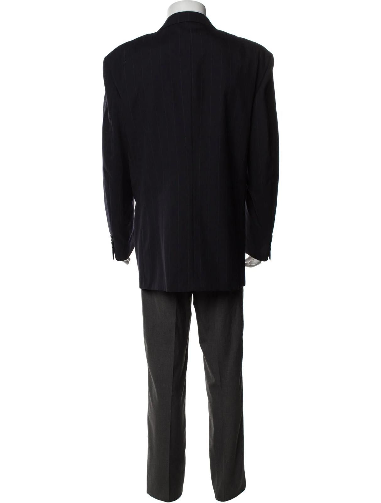 Burberry Burberry's Wool Dark Blue Blazer Size: M Size 36R - 3 Thumbnail