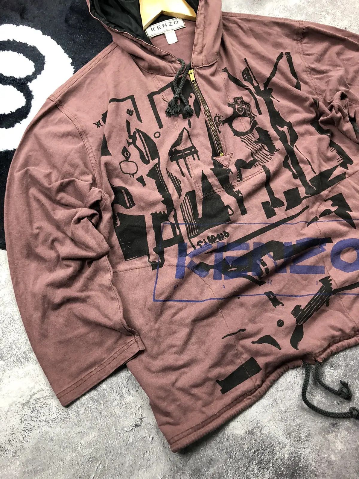Kenzo KENZO Vintage Rare Avantgarde Hoodie Streetwear Big Logo Size US M / EU 48-50 / 2 - 3 Thumbnail