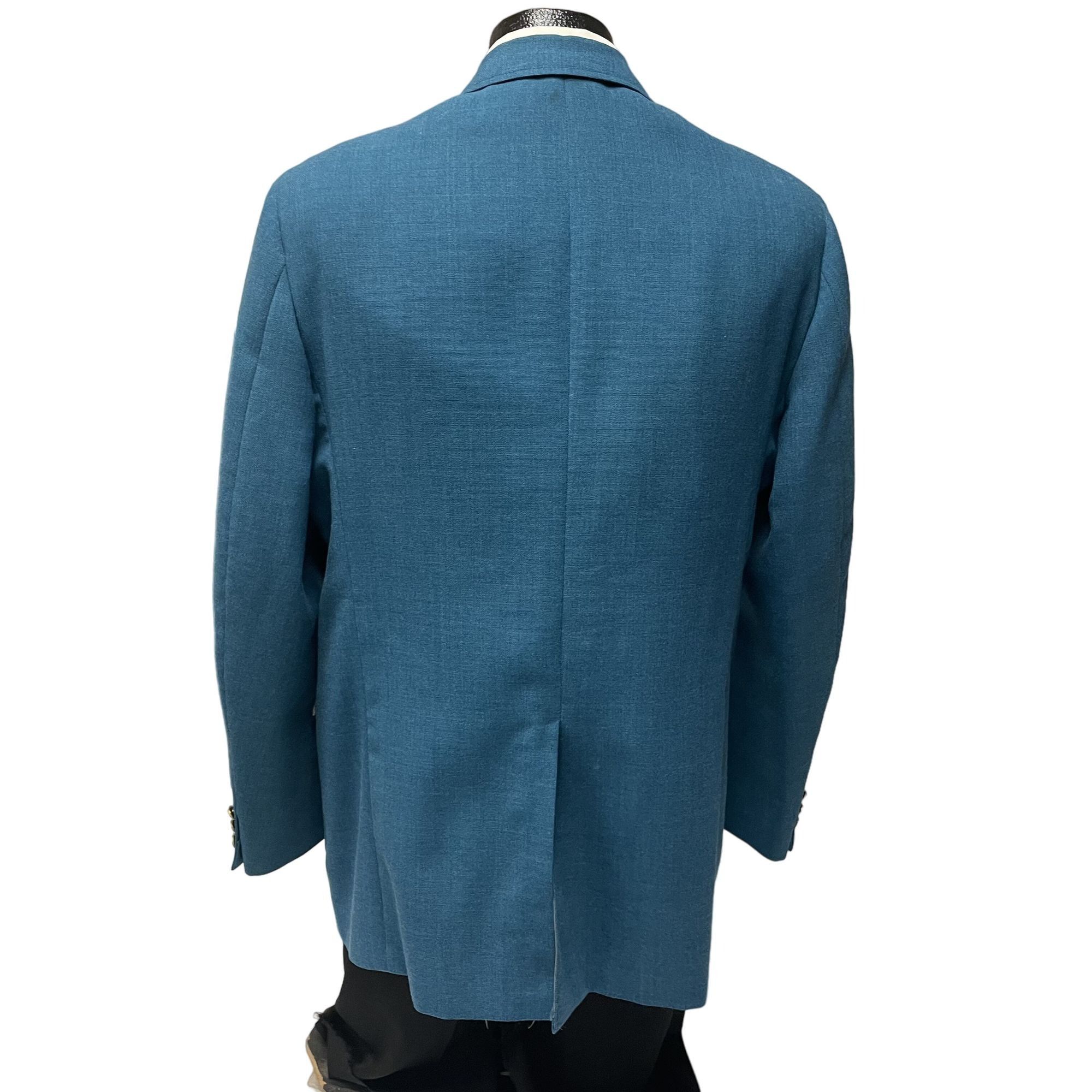 Other Vtg The Style Shop TURQUOISE Blue GOLD Btn Sport Coat Size 44L - 11 Thumbnail