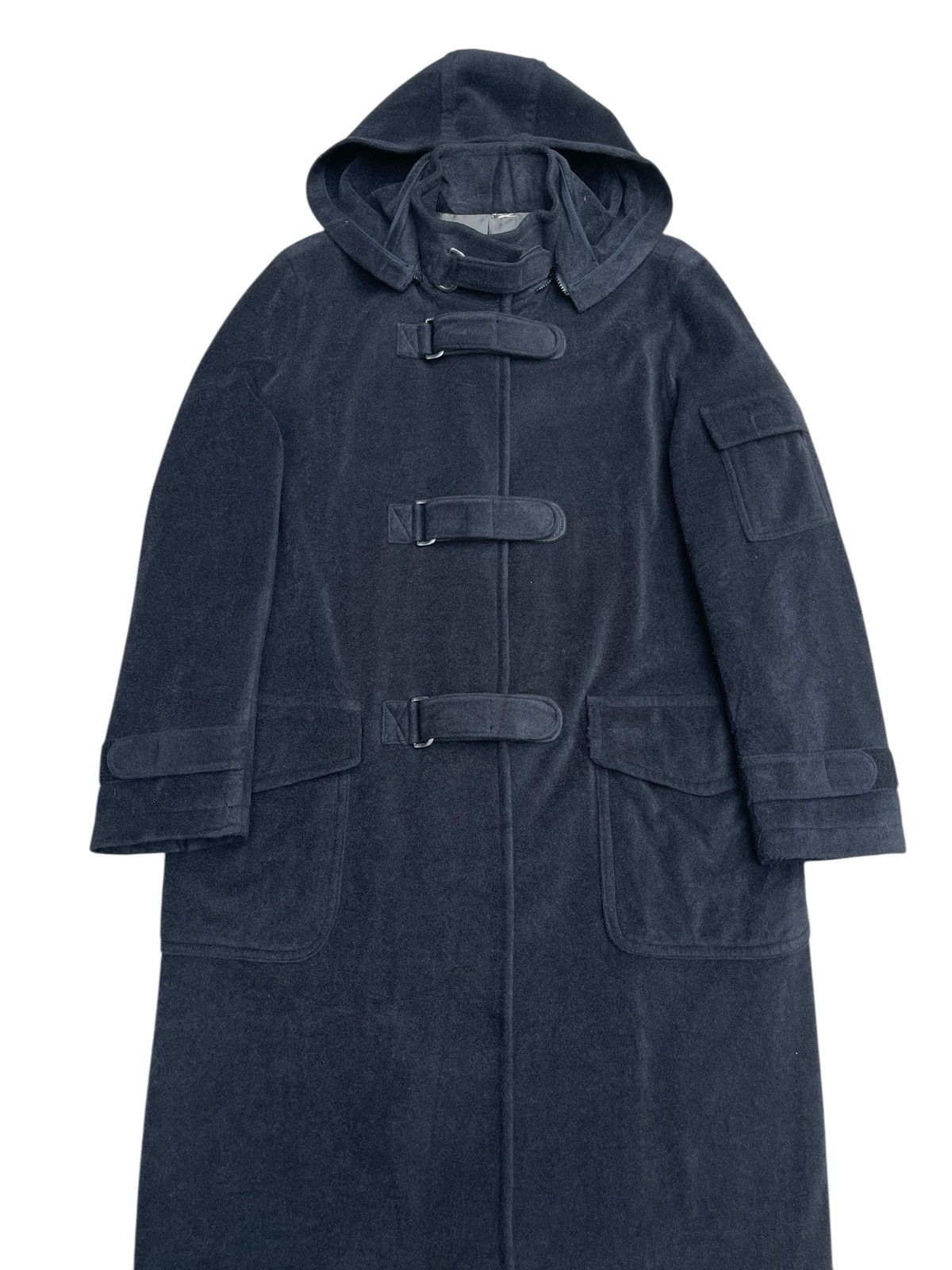 JUN MEN Jun Men Wool Duffle Coat With Patch Fastened Toggle Closure Size US M / EU 48-50 / 2 - 2 Thumbnail
