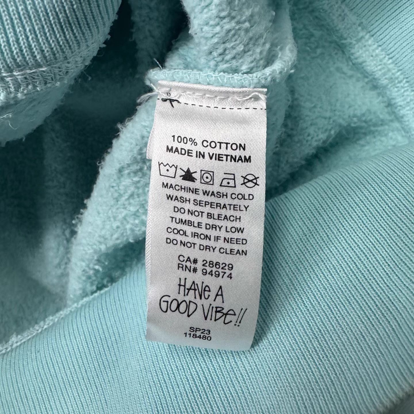 Stussy Stussy Light Blue Vintage American Style Hoodie Q10 Size US L / EU 52-54 / 3 - 3 Thumbnail