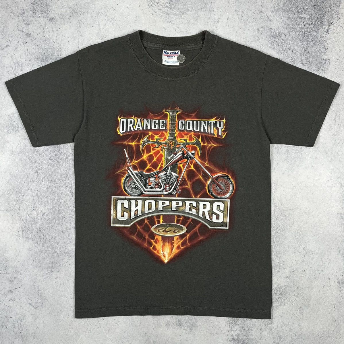 West Coast Choppers Vintage West Cost Choppers flame big logo tee 2000’s Size US S / EU 44-46 / 1 - 2 Thumbnail