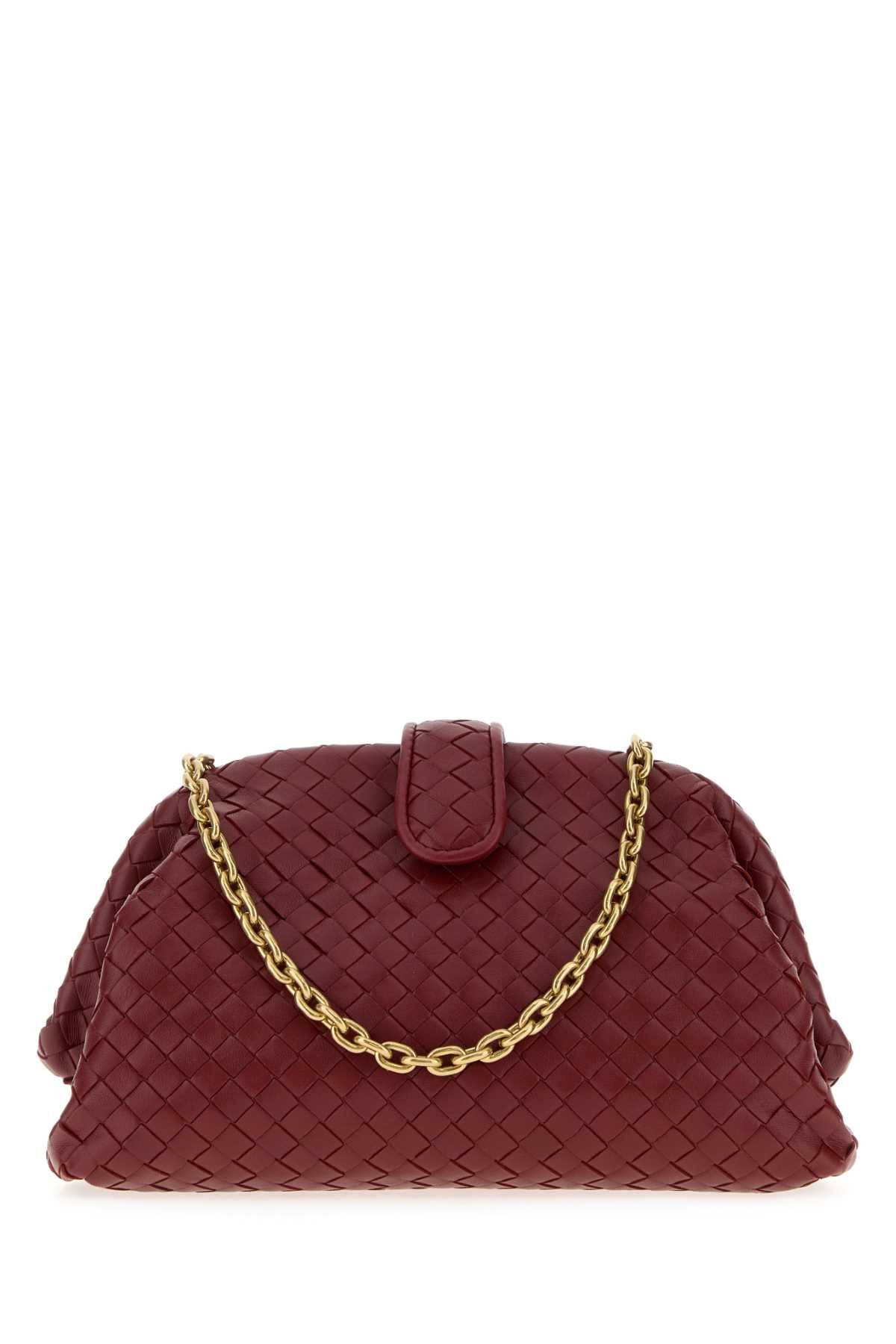 Bordeaux Leather Small Lauren 1980 Clutch, Women's