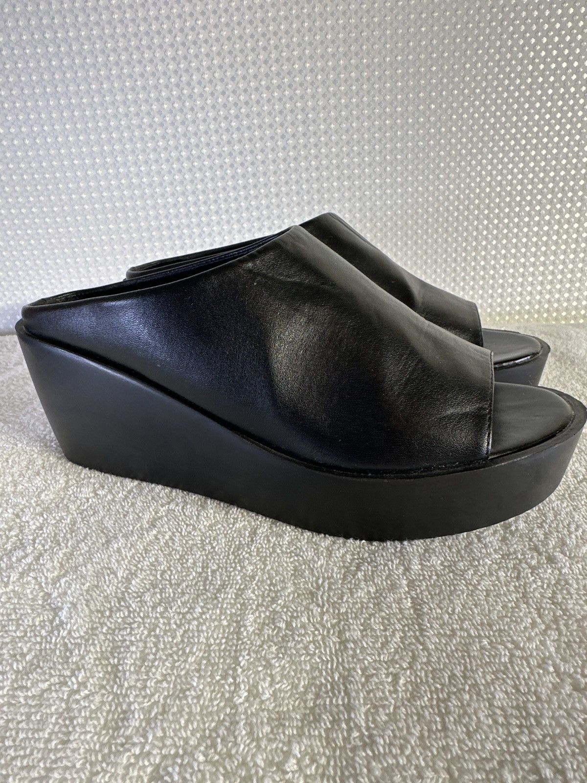 Other Joli Genuine Leather Platform Wedge High Heel Sandals Size US 8 / IT 38 - 4 Thumbnail