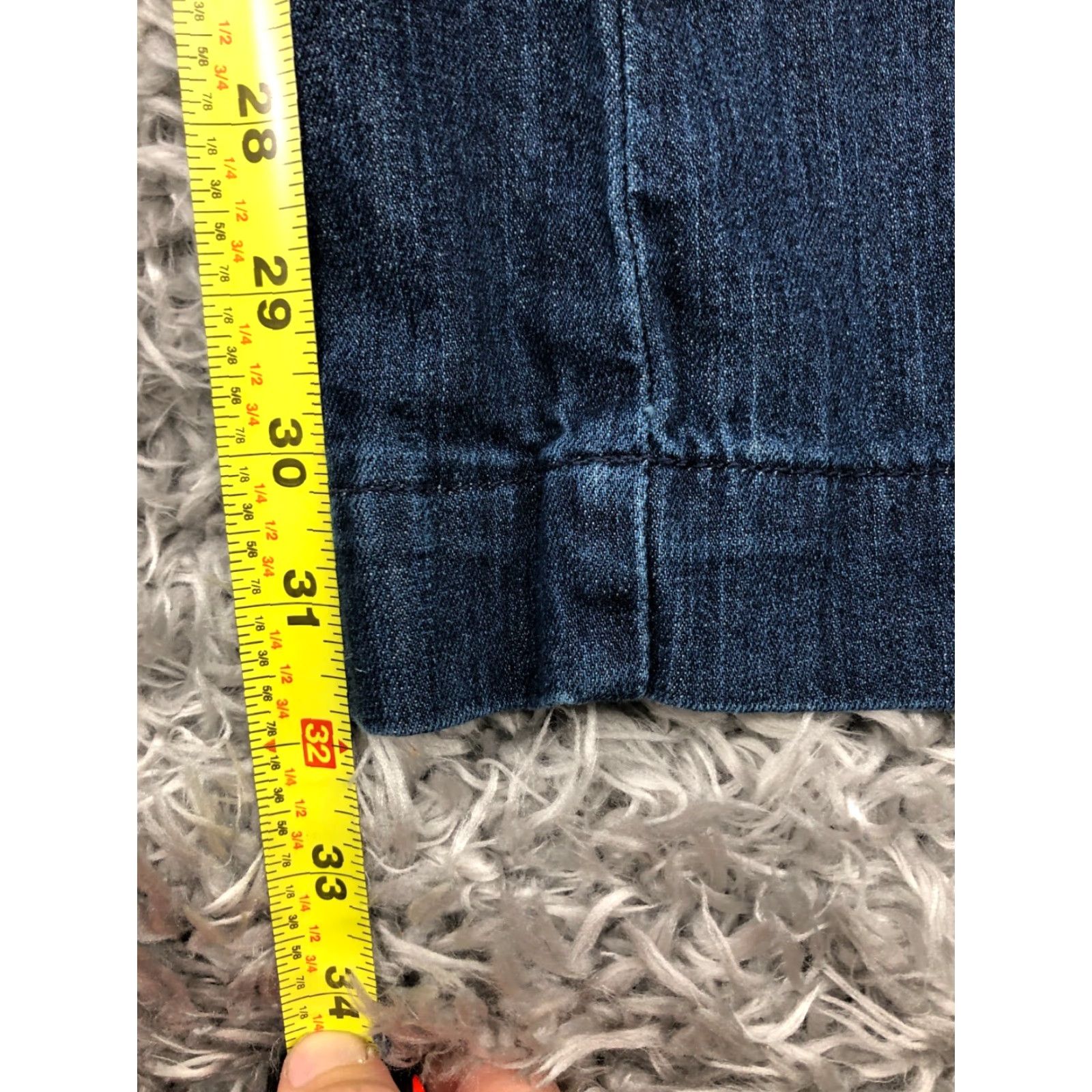 Vintage Simply Vera Wang Jeans Womens Size 16 Bootcut Dark Wash Blue Denim 5-Pocket Size 38" / US 16 / IT 52 - 3 Thumbnail