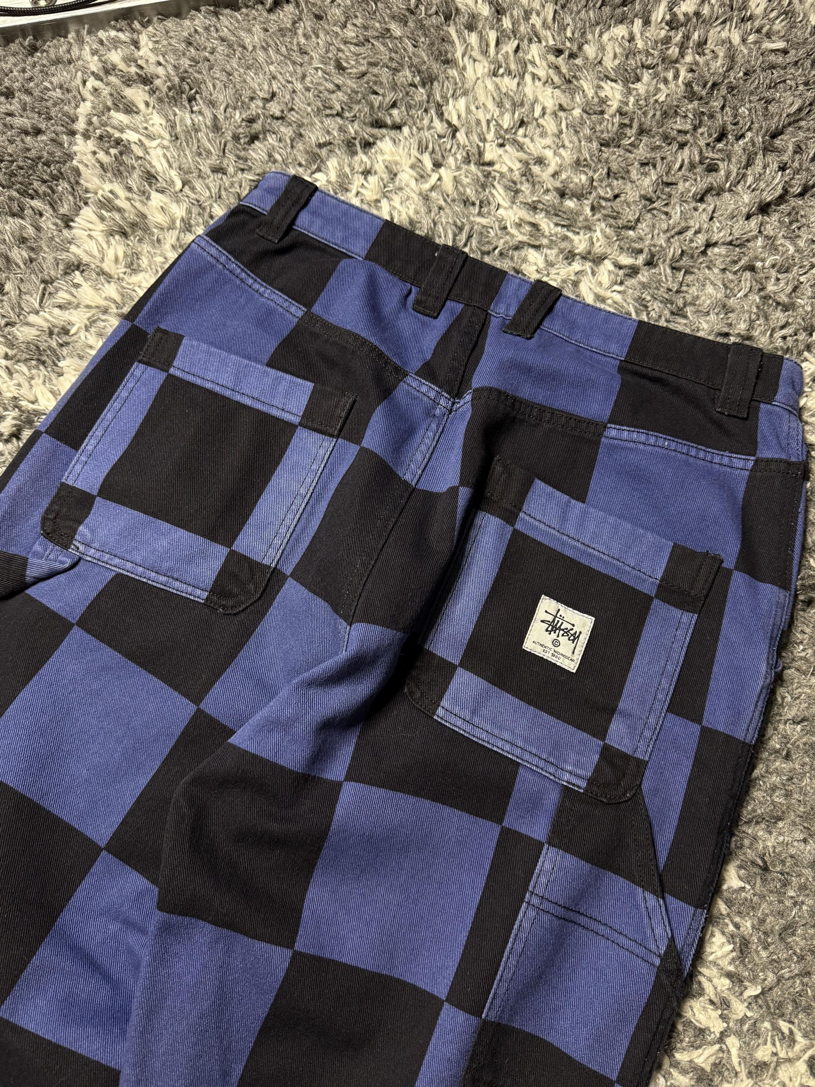 Stussy Stussy Big Ol' Check Work Pants. SS22 (Navy) Size US 32 / EU 48 - 11 Thumbnail