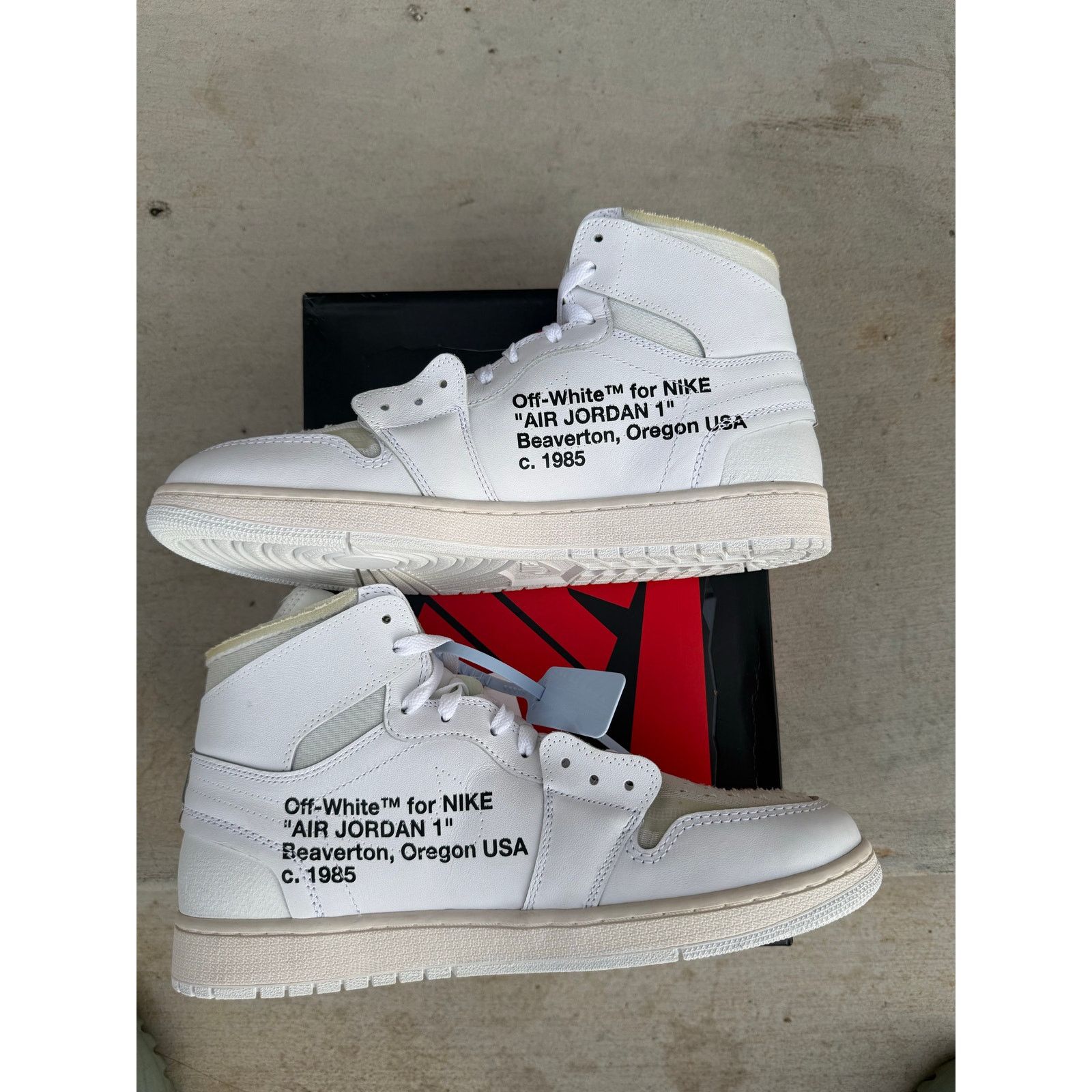 Nike Nike Air Jordan 1 Retro High OG Off-White Euro size 12 Size US 12 / EU 45 - 7 Thumbnail