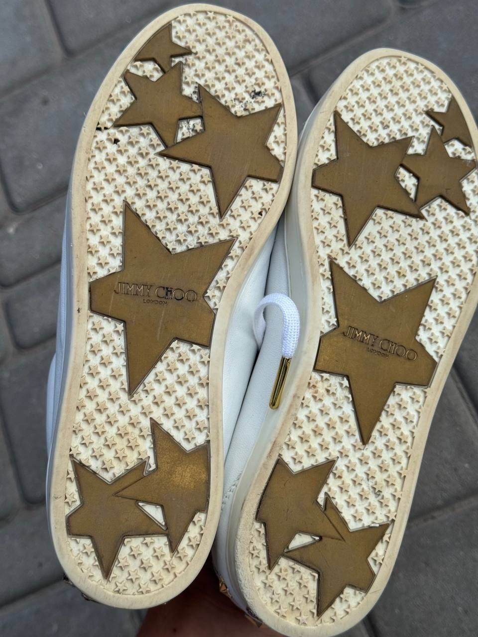 Jimmy Choo Vintage Sneakers Jimmy Choo White Leather Size US 8 / IT 38 - 20 Thumbnail