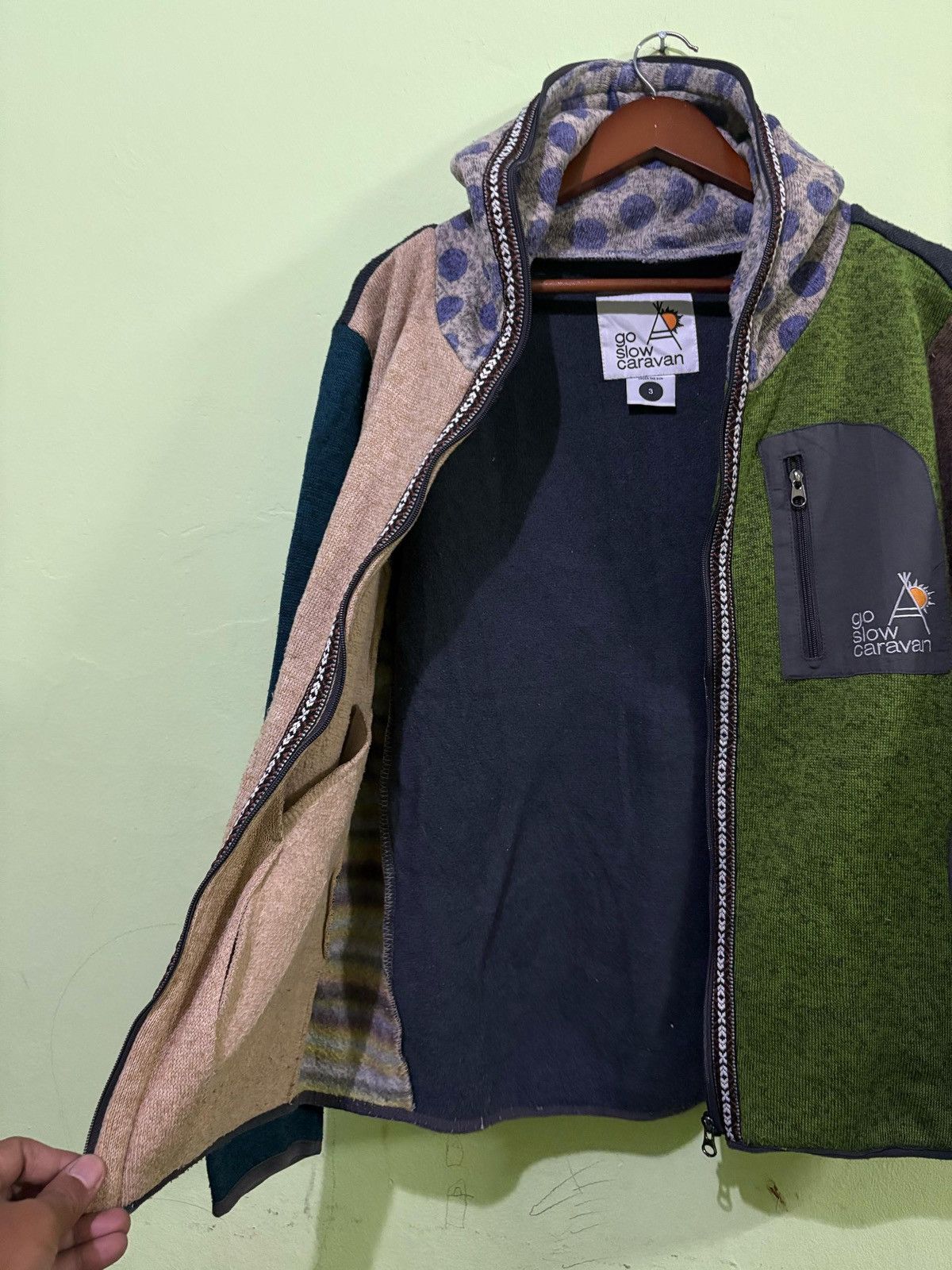 go slow caravan Go Slow Caranvan Fleece Jacket Multicolours Nice Design Size US M / EU 48-50 / 2 - 4 Thumbnail