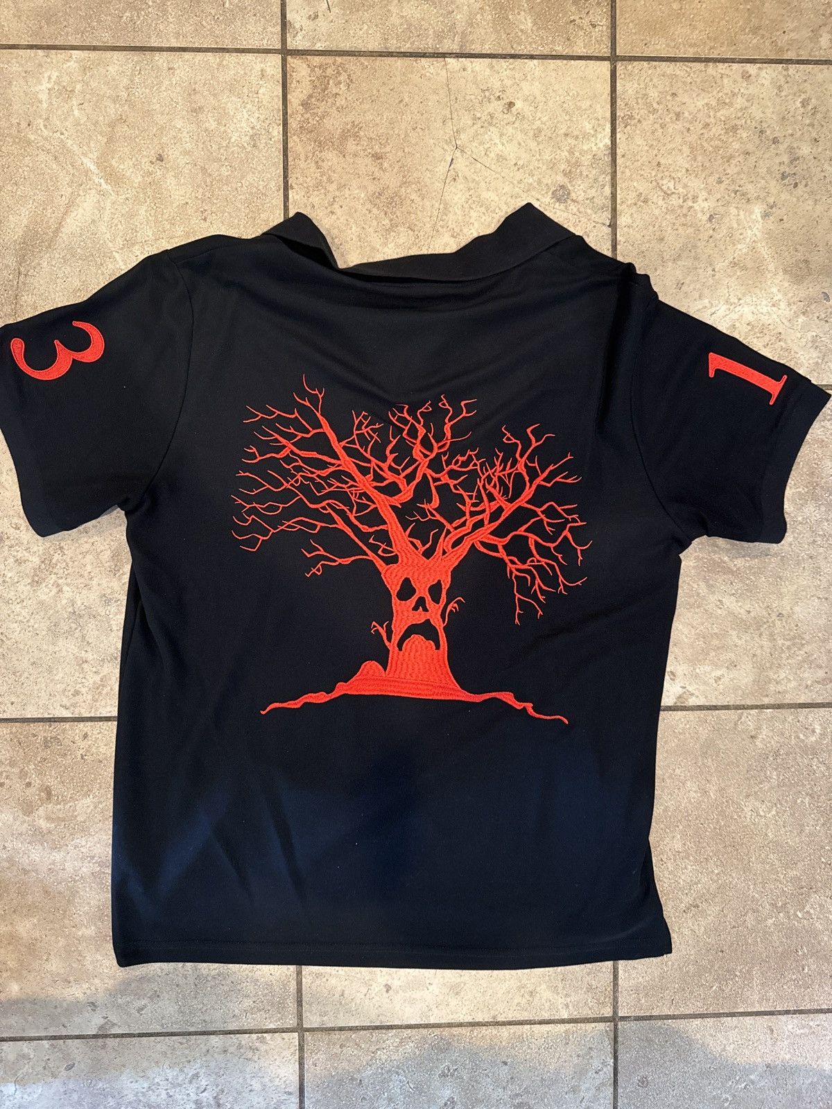 Haunted Mound Haunted mound Black and white polo | Grailed
