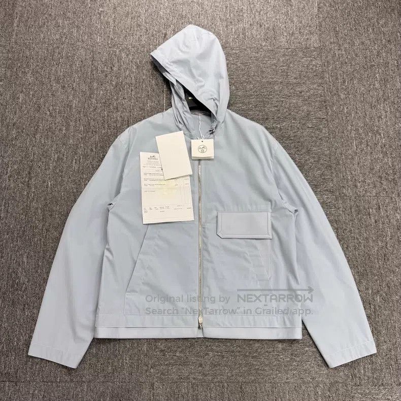 Hermes Hermes Leather patch pocket windbreaker Size US S / EU 44-46 / 1 - 1 Thumbnail