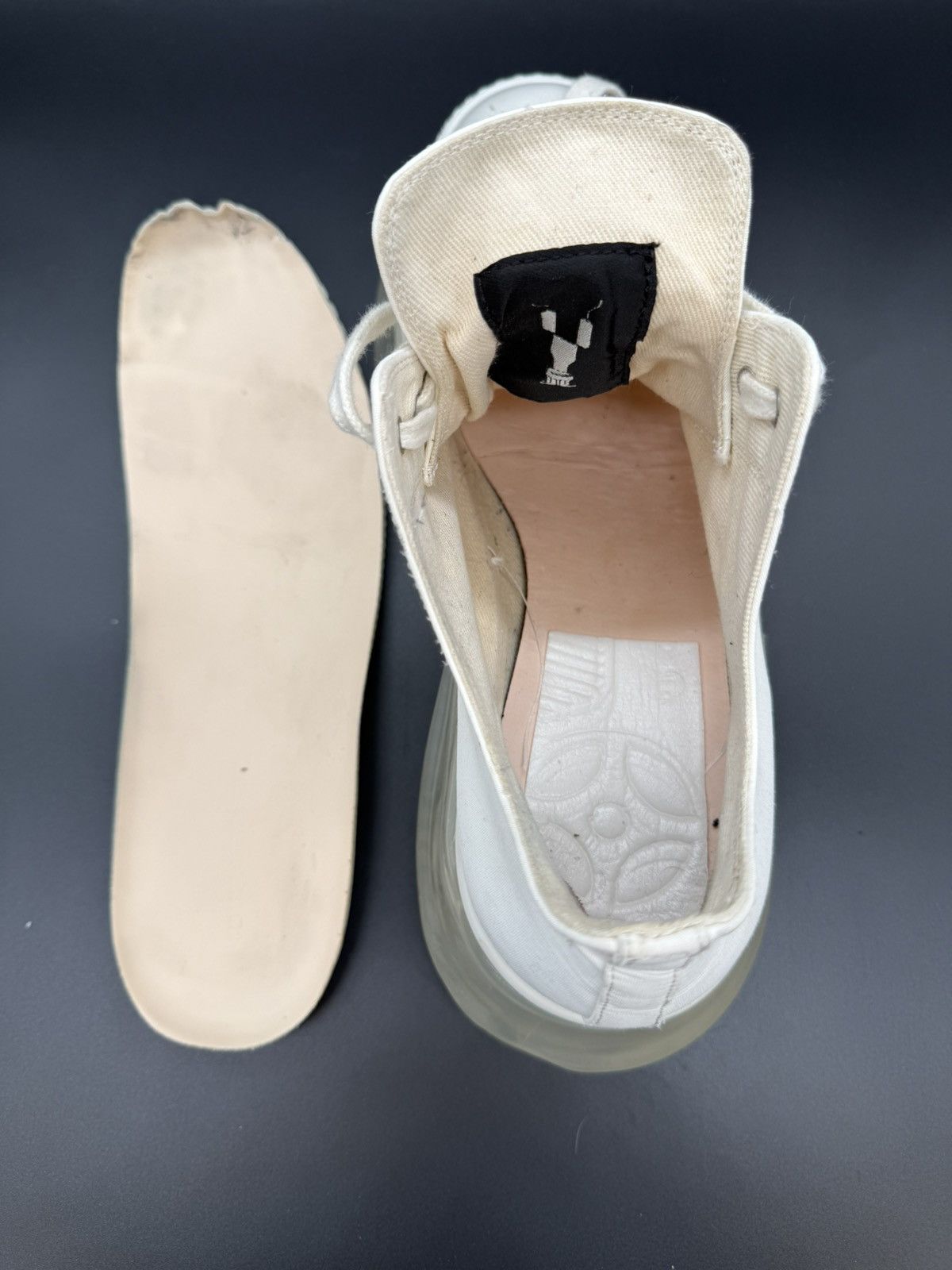 Rick Owens Drkshdw Rick Owens DRKSHDW Abstract Low — Milk/Clear · EU 45 Size US 12 / EU 45 - 17 Thumbnail
