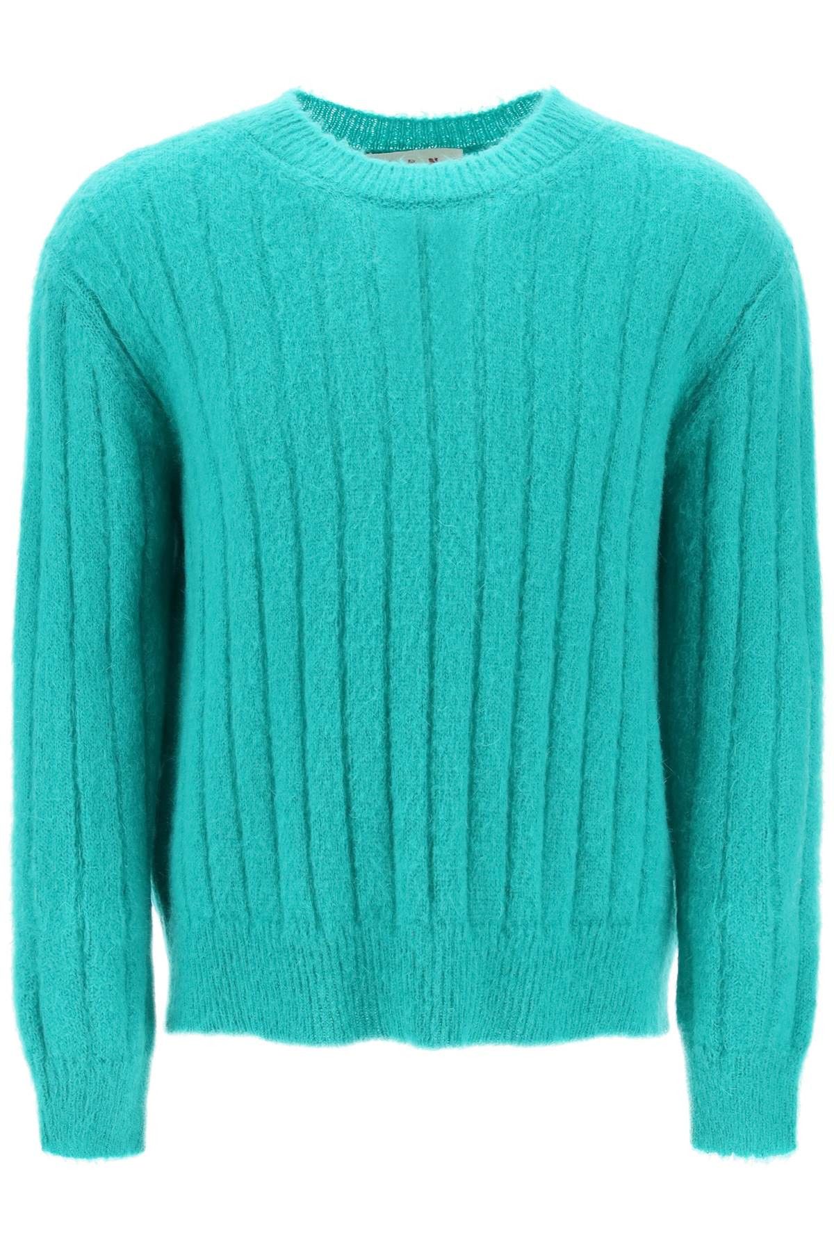 image of Marni Brushed Mohair Pul in Sea Green, Men's (Size Medium)