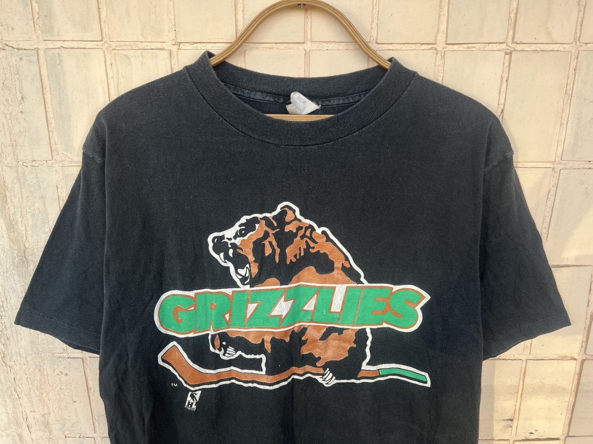 NHL Vintage Grizzlies NHL Single Stitch Rare 90s Shirt Size US M / EU 48-50 / 2 - 3 Thumbnail