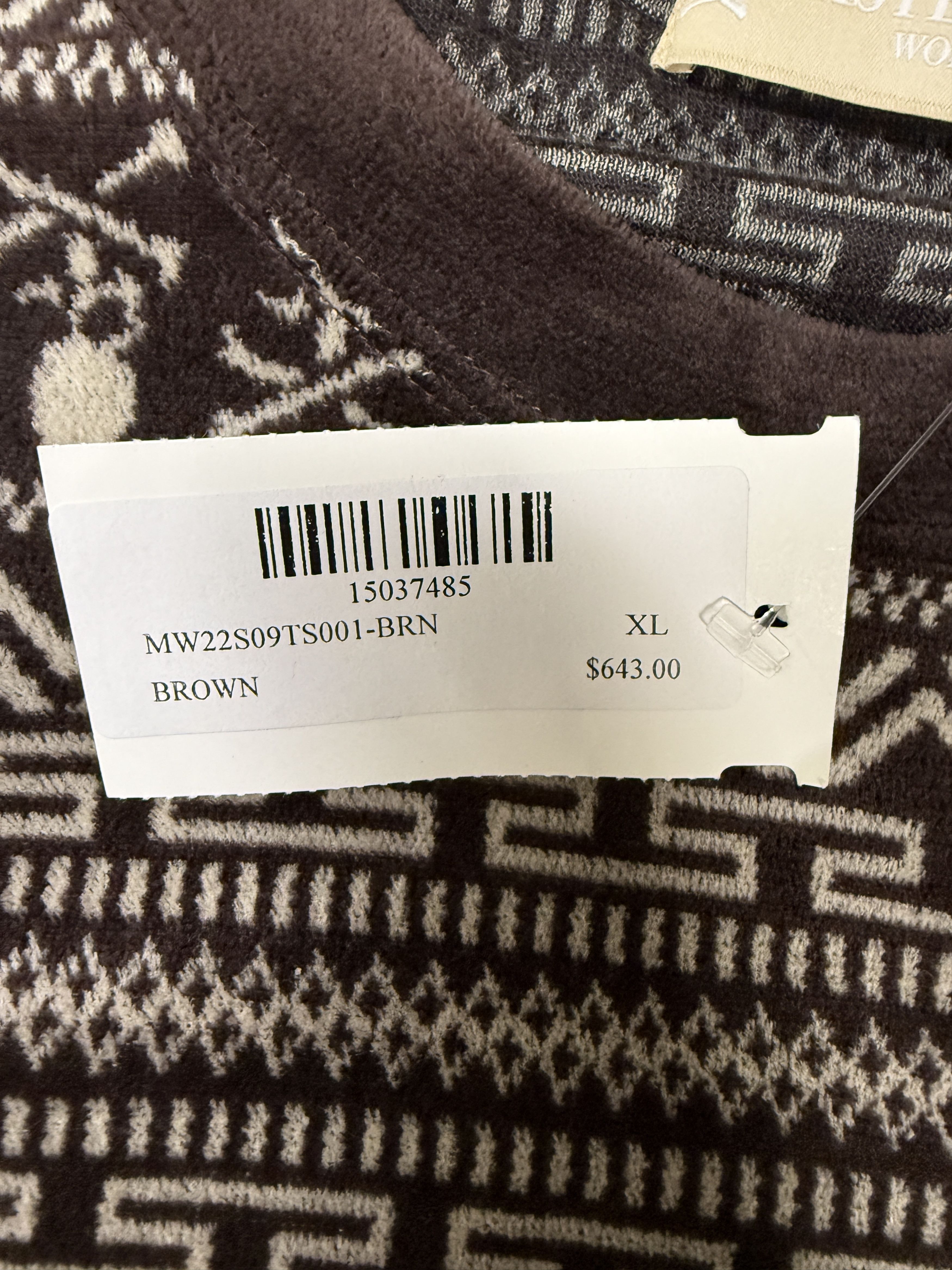 Mastermind World $643 Mastermind World Tribal Skull Velour Tee Size US XL / EU 56 / 4 - 6 Thumbnail
