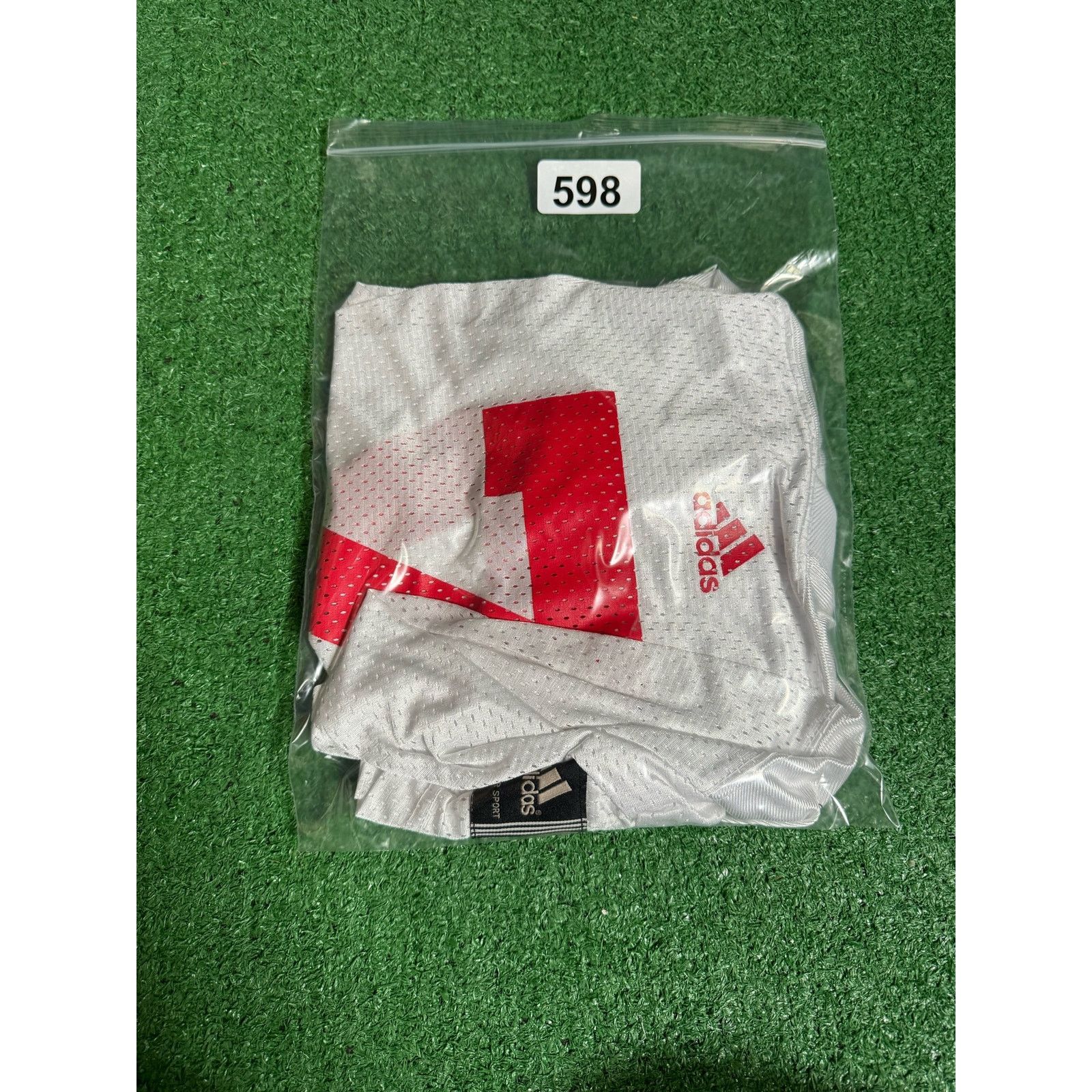 Adidas Wisconsin University Football Jersey White Mens Sz S Size US S / EU 44-46 / 1 - 5 Thumbnail