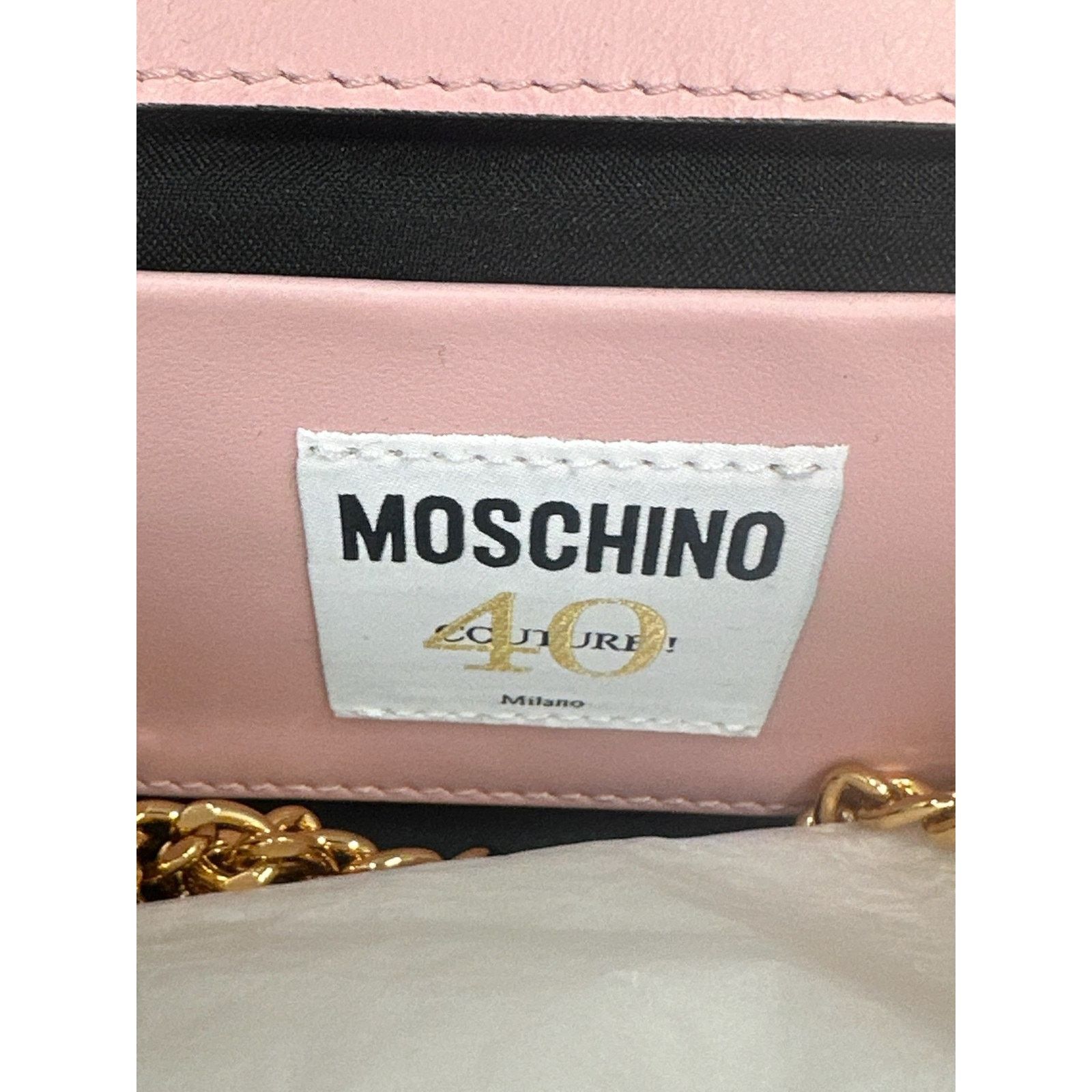 Moschino SS24 MOSCHINO Couture 40 Pink Leather Shopper Pink Crossbody Size ONE SIZE - 8 Thumbnail