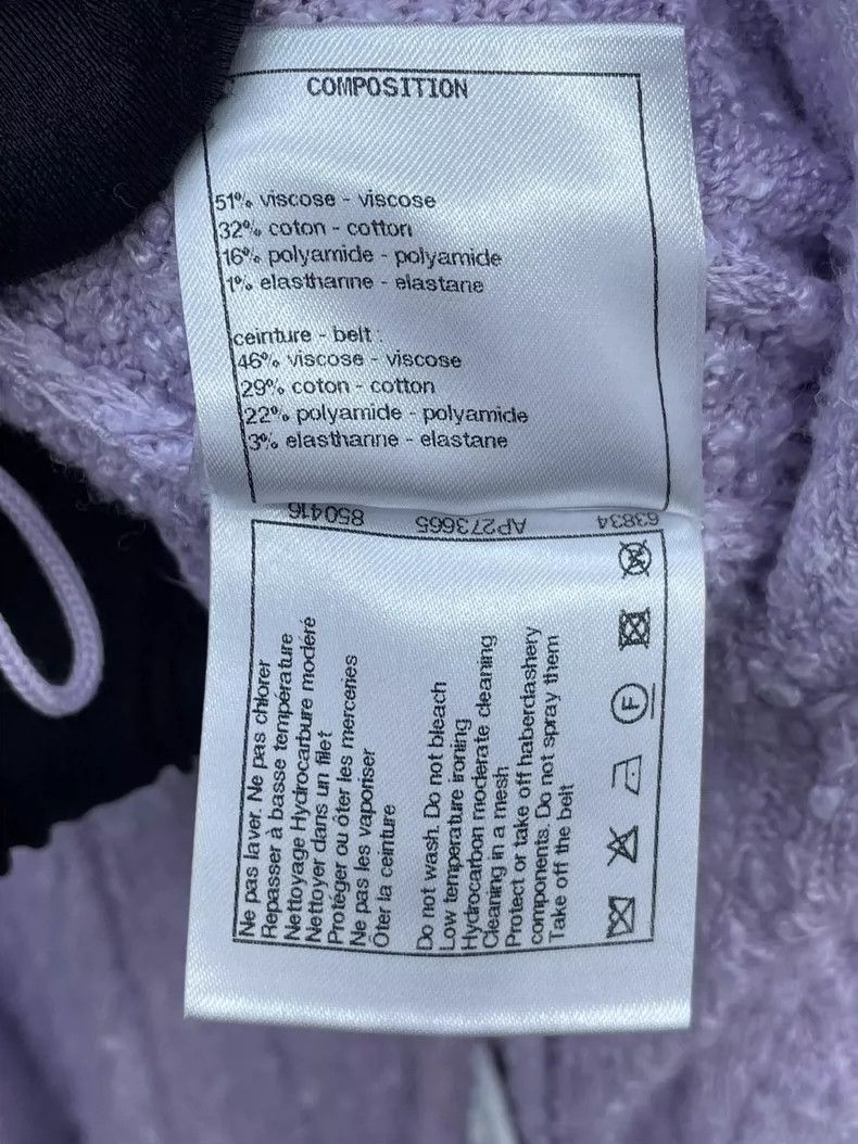 Chanel Chanel 22P Spring and Summer Series Purple Knitted Cardigan Size XS / US 0-2 / IT 36-38 - 6 Thumbnail