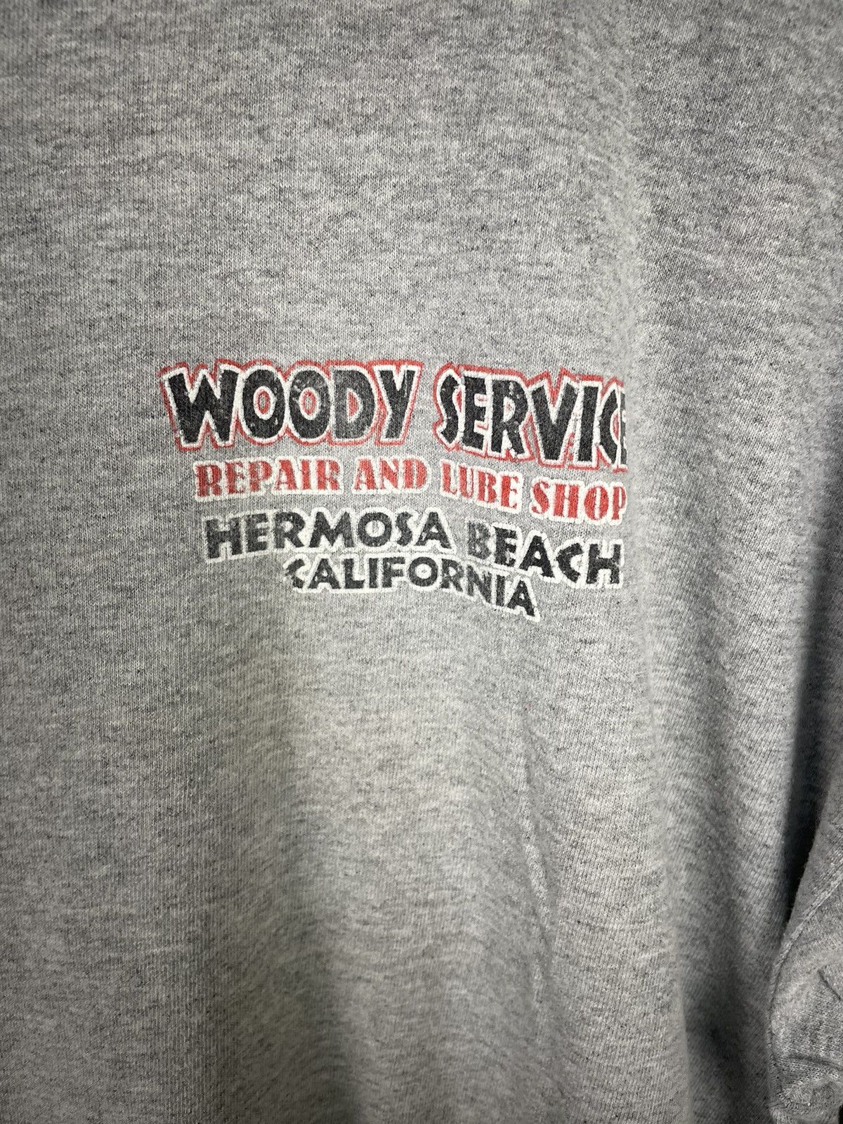 Gildan Vintage Woody California Repair and Lube Shop Tshirt Size US XL / EU 56 / 4 - 4 Thumbnail